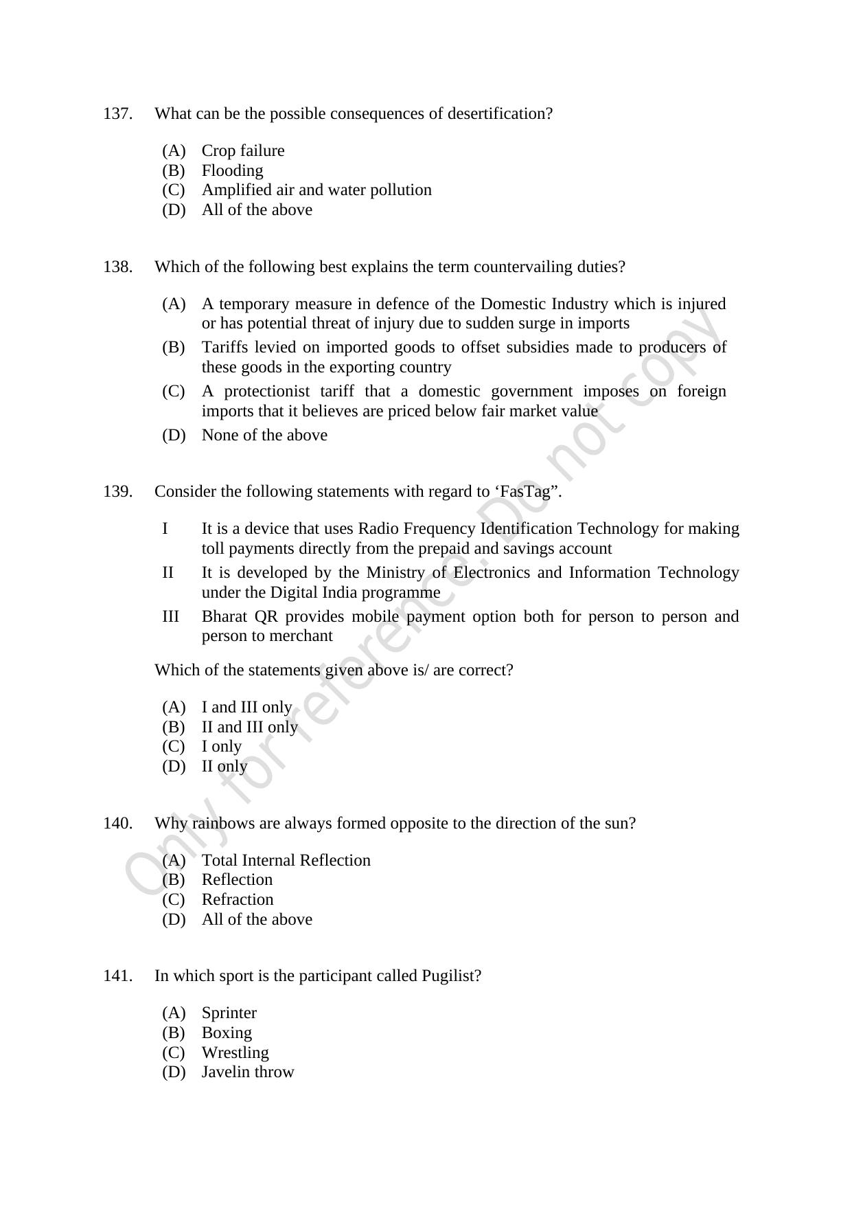 CUSAT CAT 2021 Econometrics And Financial Technology Question Paper - Page 28