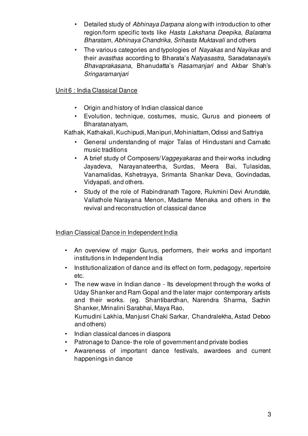 TNSET Syllabus - Performing Art - Page 3