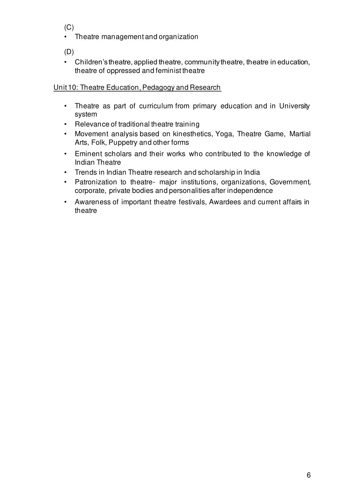 TNSET Syllabus - Performing Art - Page 6