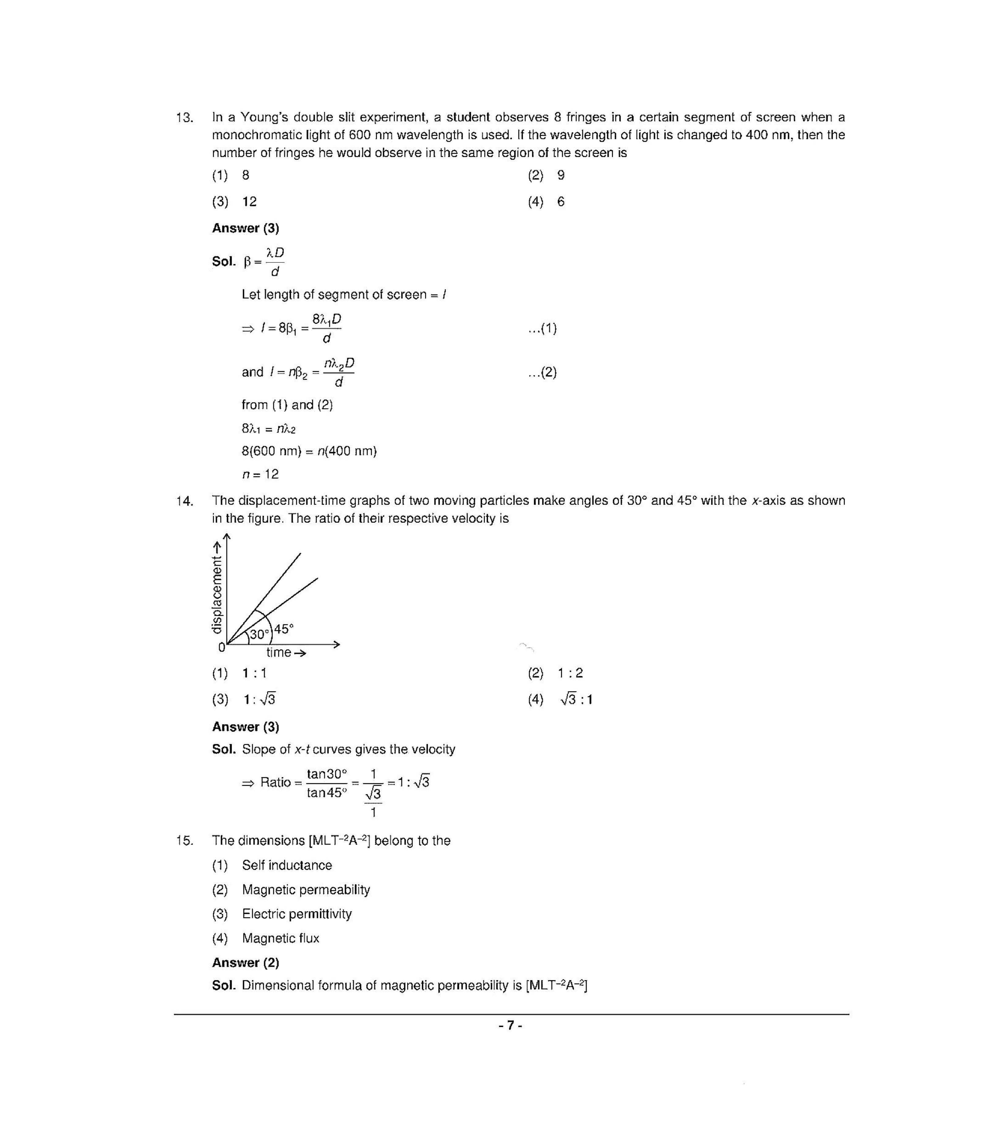 NEET T1 2021 Question Paper - Page 6