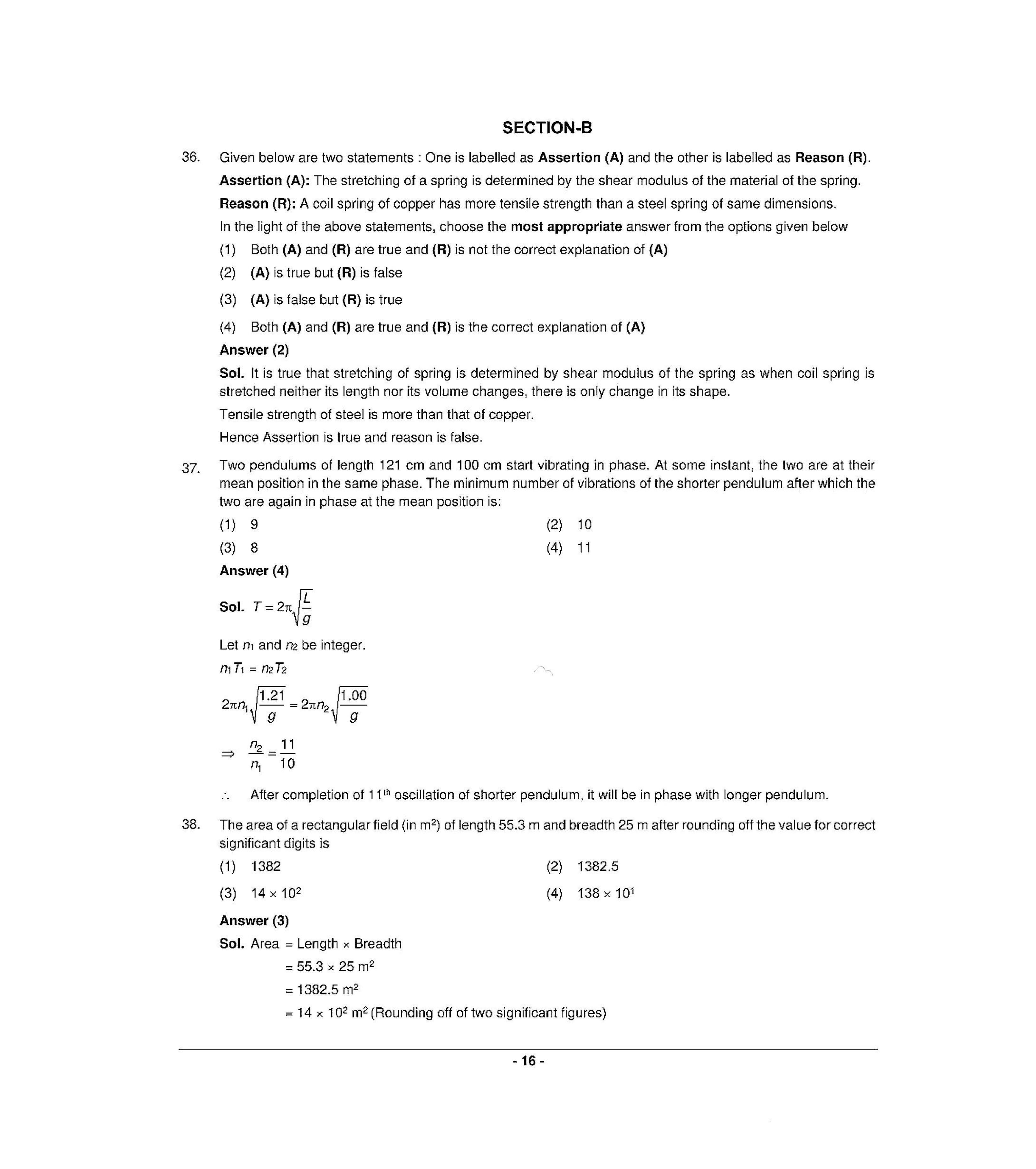NEET T1 2021 Question Paper - Page 15