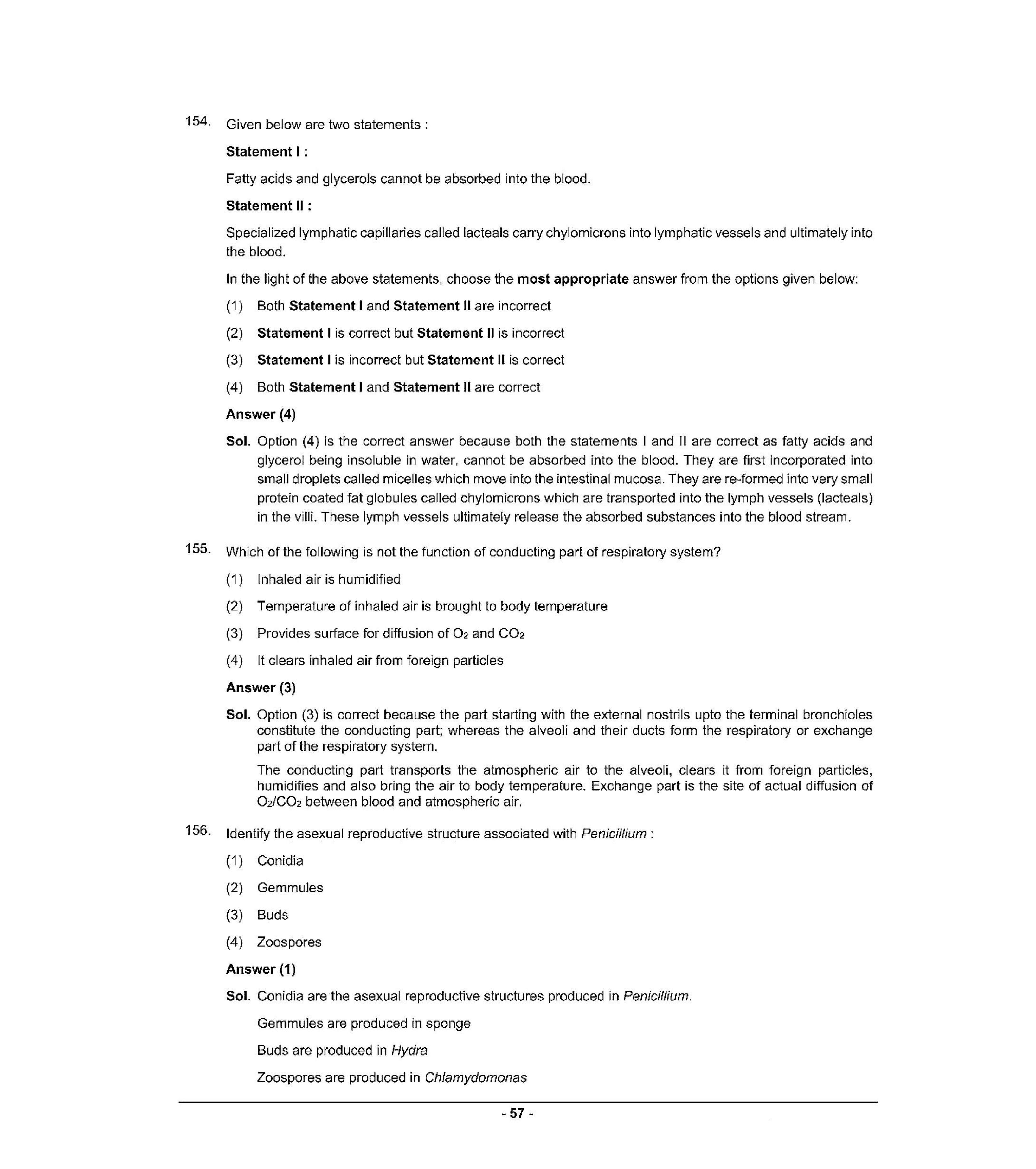 NEET T1 2021 Question Paper - Page 56