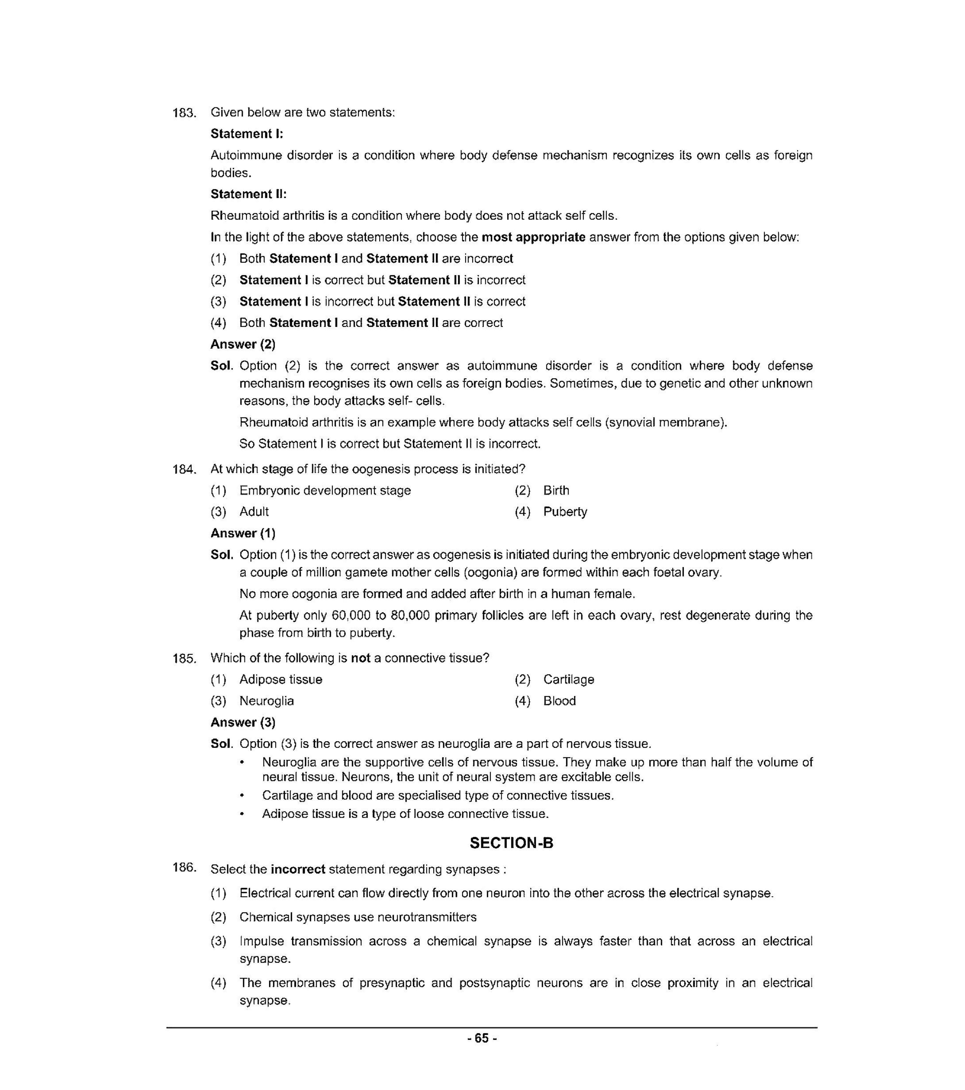 NEET T1 2021 Question Paper - Page 64