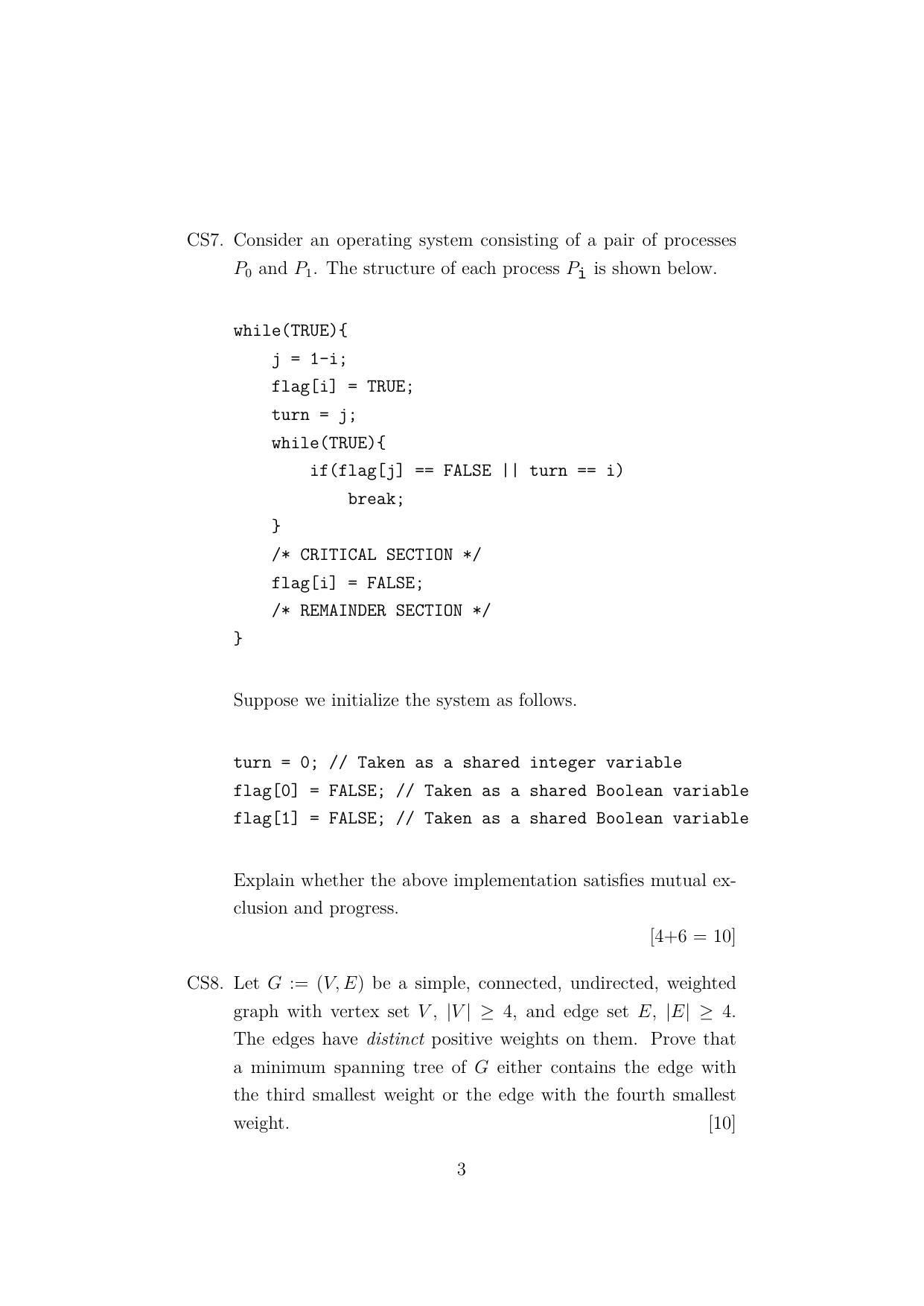 ISI Admission Test M.Tech (CrS) PCB 2022 Sample Paper - Page 3