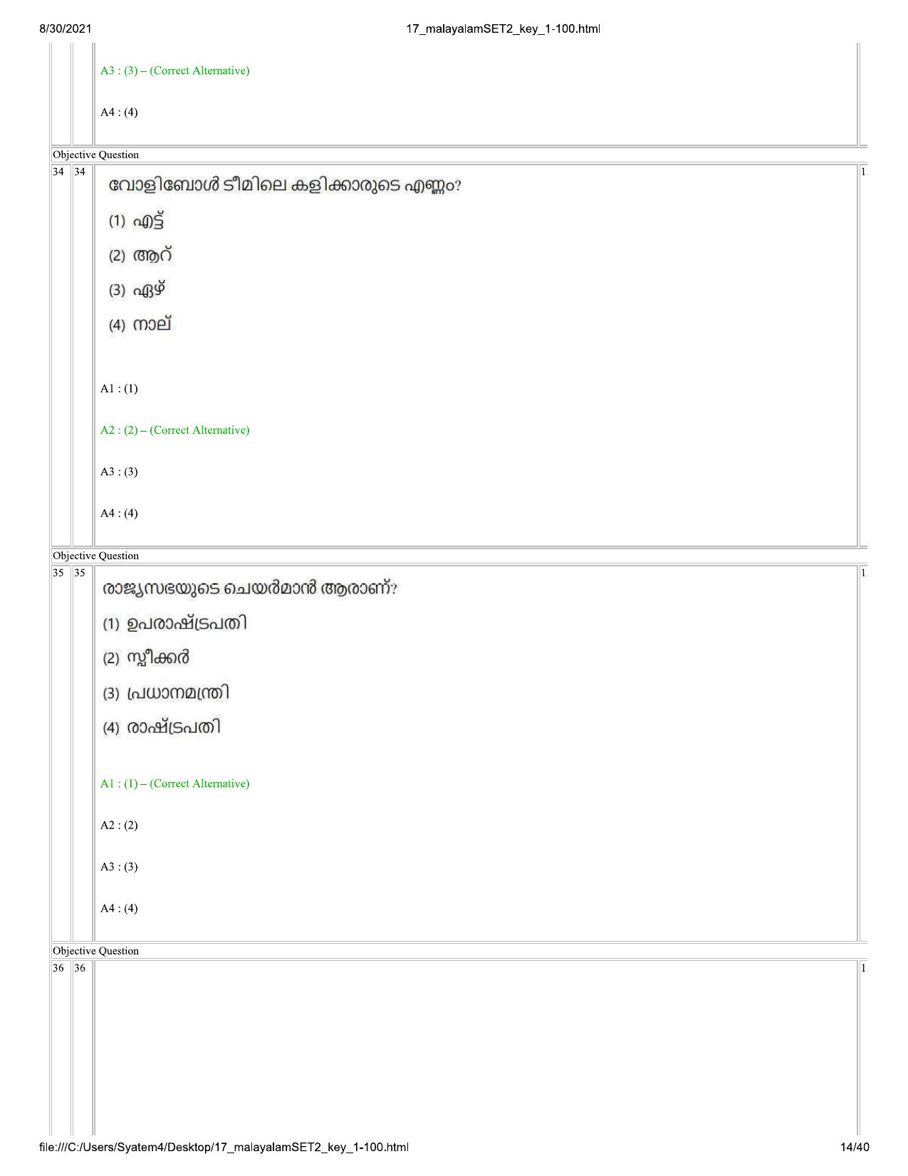 IIMC Journalism (PG Diploma) 2021 Malayalam Question Paper - Page 14