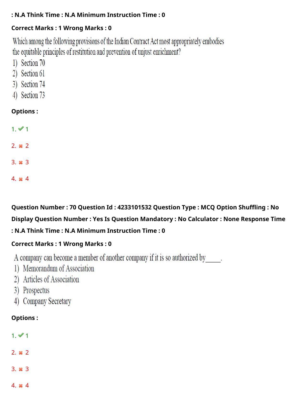 TS PGLCET 2023 LL.M Question Paper - Page 42