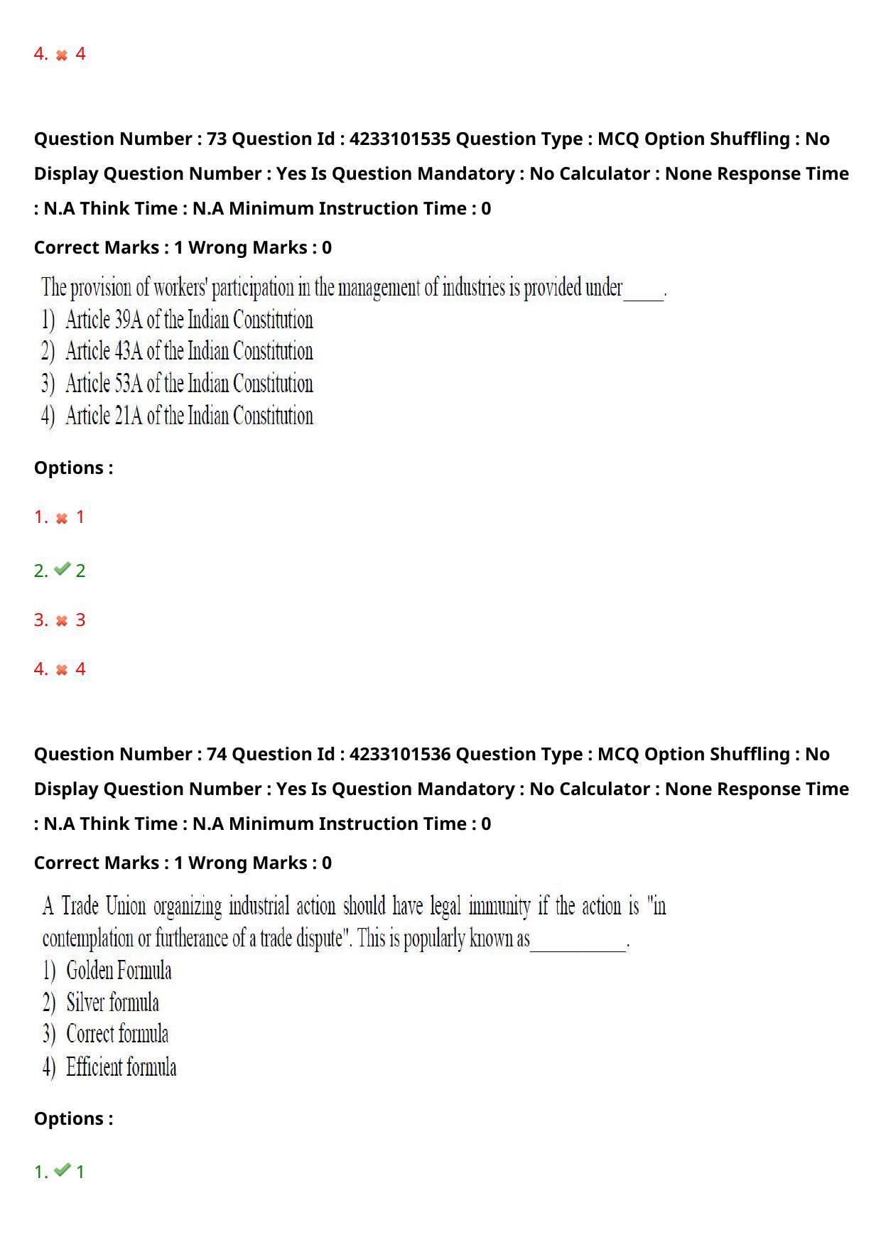 TS PGLCET 2023 LL.M Question Paper - Page 44