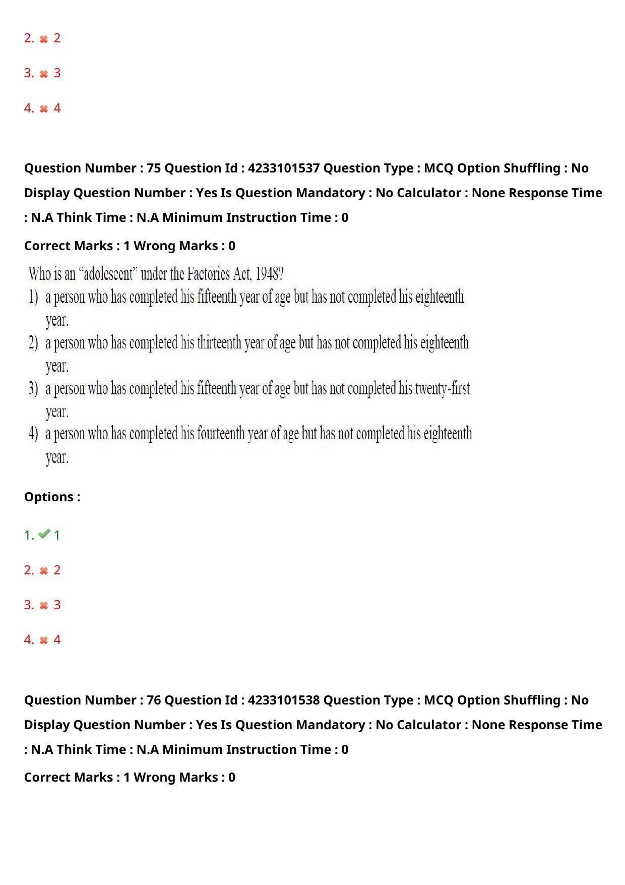 TS PGLCET 2023 LL.M Question Paper - Page 45