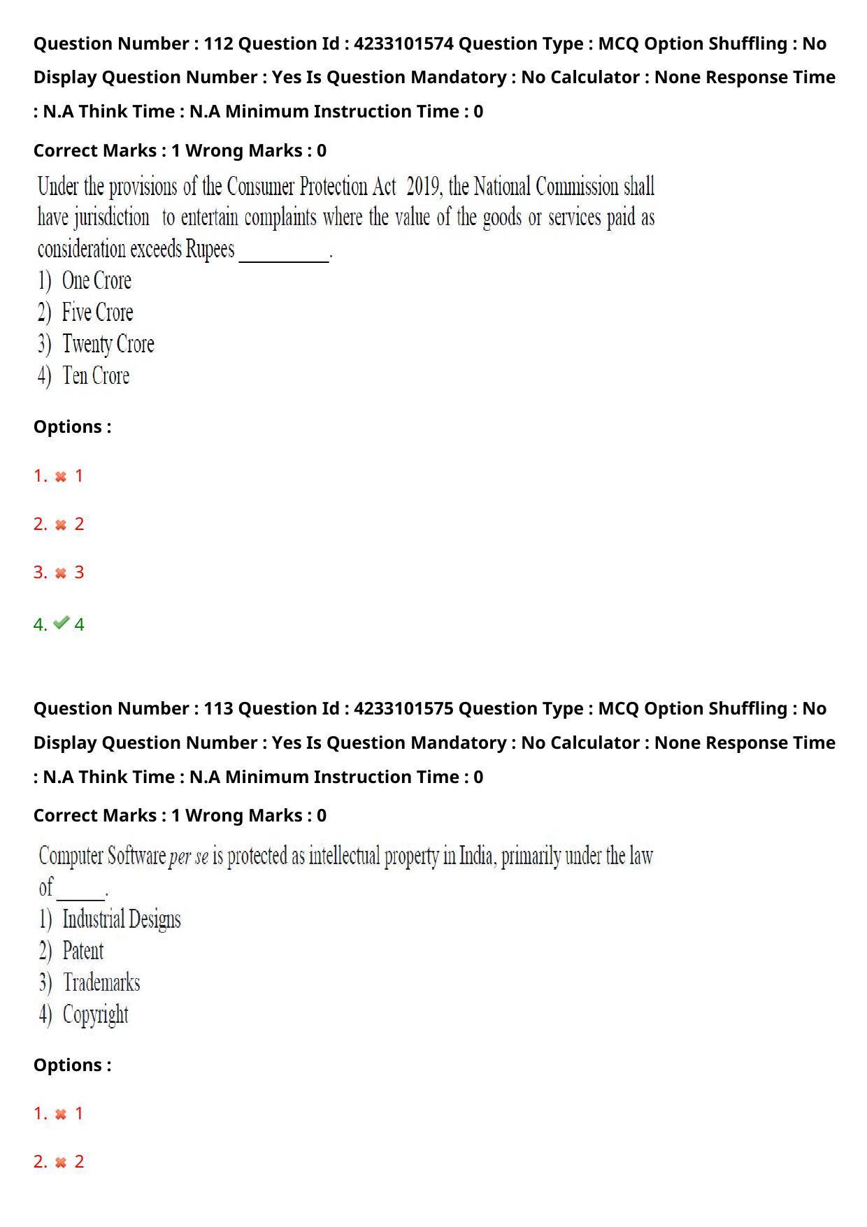 TS PGLCET 2023 LL.M Question Paper - Page 66