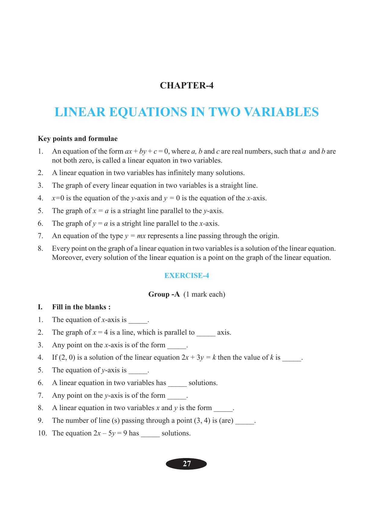 Tripura Board Class 9 Math English Version Workbooks - Page 31