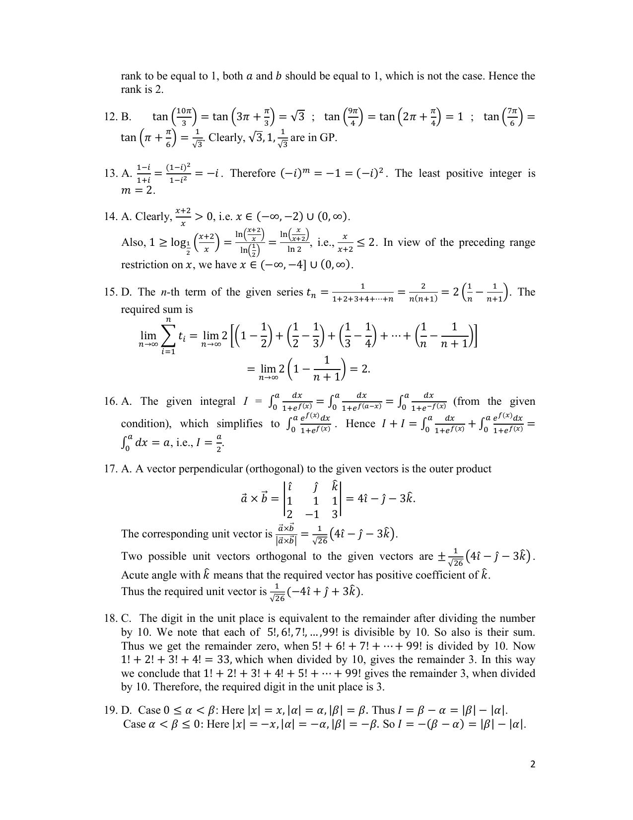 ACET October 2020 Solution - Page 2