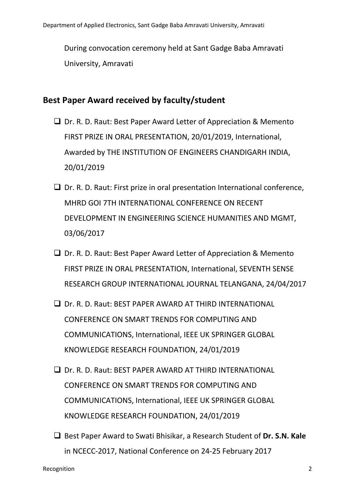 Dwonload Pdf - RTMNU Applied Electronics of RECOGNITION Syllabus. - Page 2