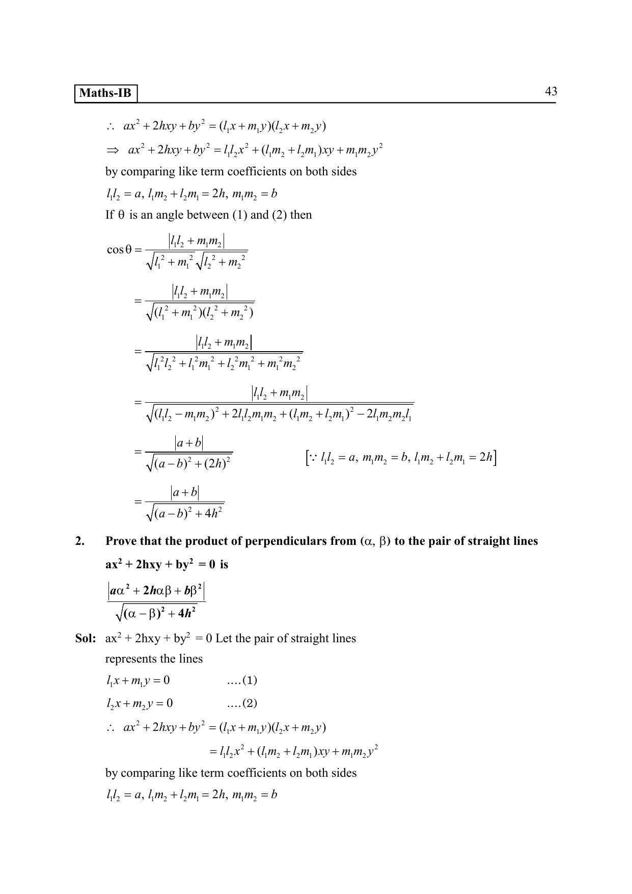 TS SCERT Inter 2nd Year Maths IB EM Path 1 (Telugu Medium) Text Book - Page 48