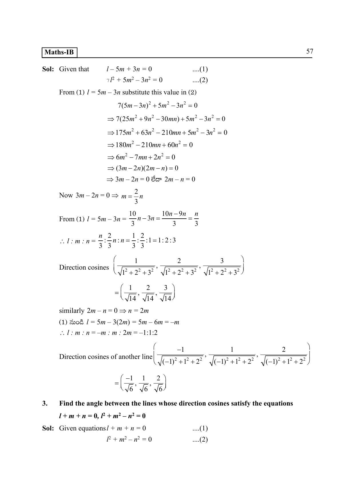 TS SCERT Inter 2nd Year Maths IB EM Path 1 (Telugu Medium) Text Book - Page 62