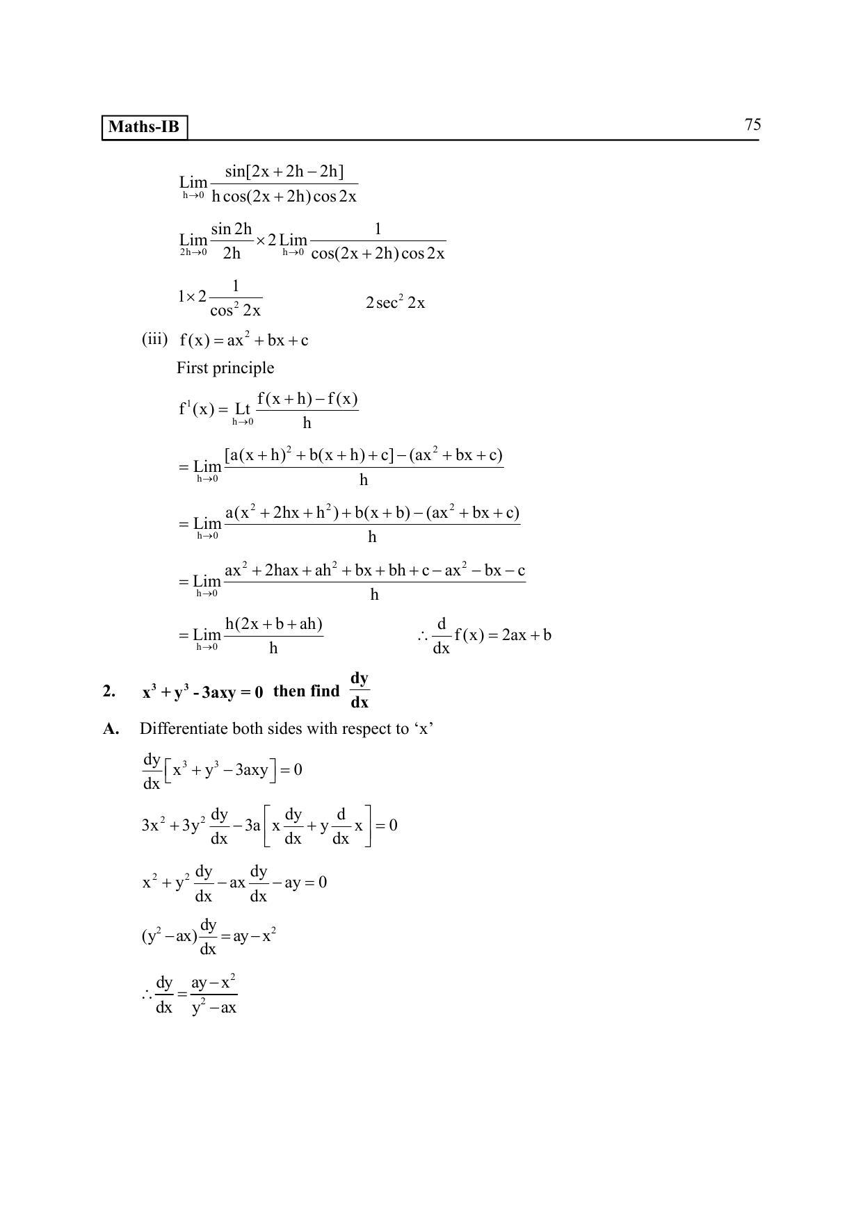 TS SCERT Inter 2nd Year Maths IB EM Path 1 (Telugu Medium) Text Book - Page 80