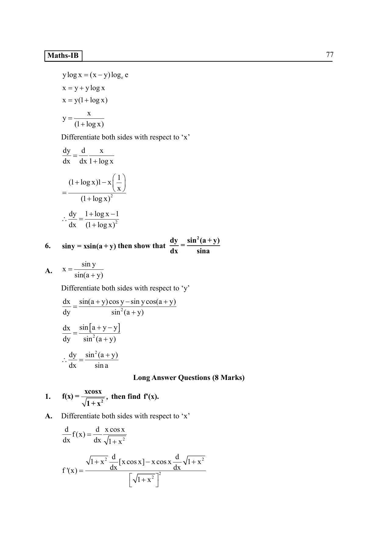 TS SCERT Inter 2nd Year Maths IB EM Path 1 (Telugu Medium) Text Book - Page 82