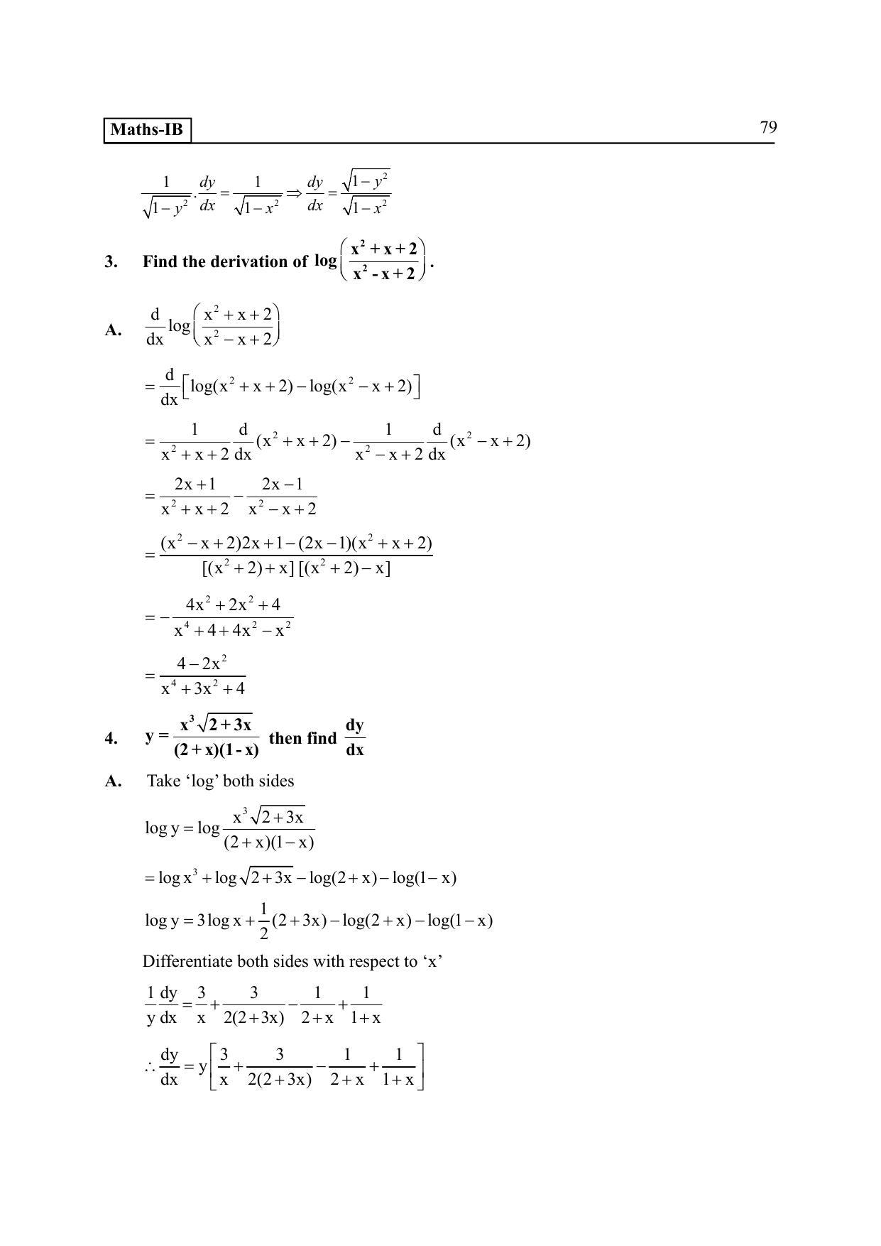 TS SCERT Inter 2nd Year Maths IB EM Path 1 (Telugu Medium) Text Book - Page 84