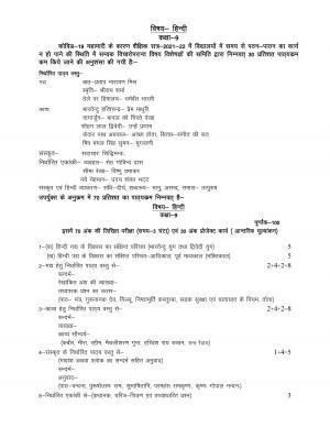 UP Board 9th Syllabus Hindi