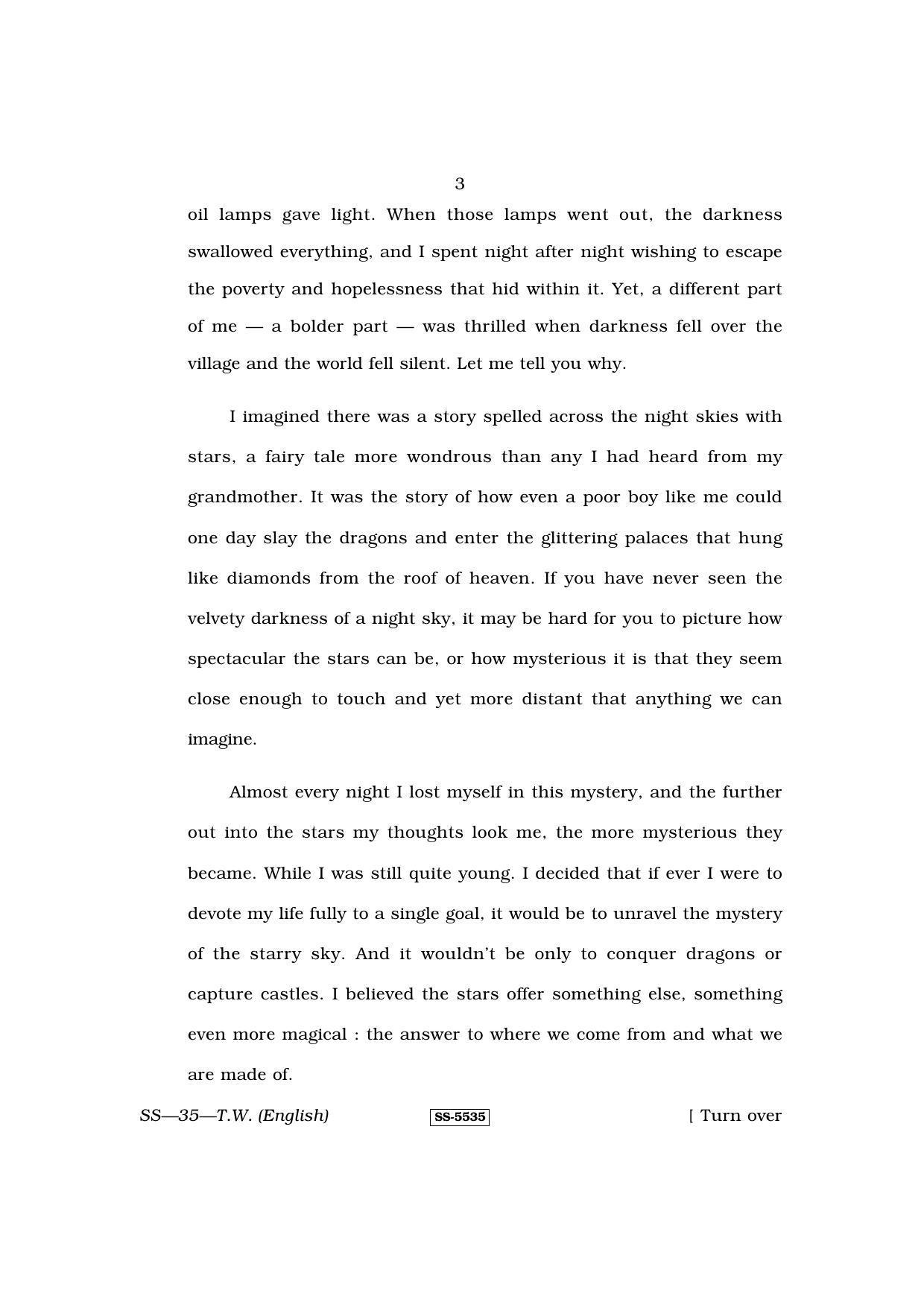 Class 12 2014 Typewriting English RBSE Question Paper - Page 3