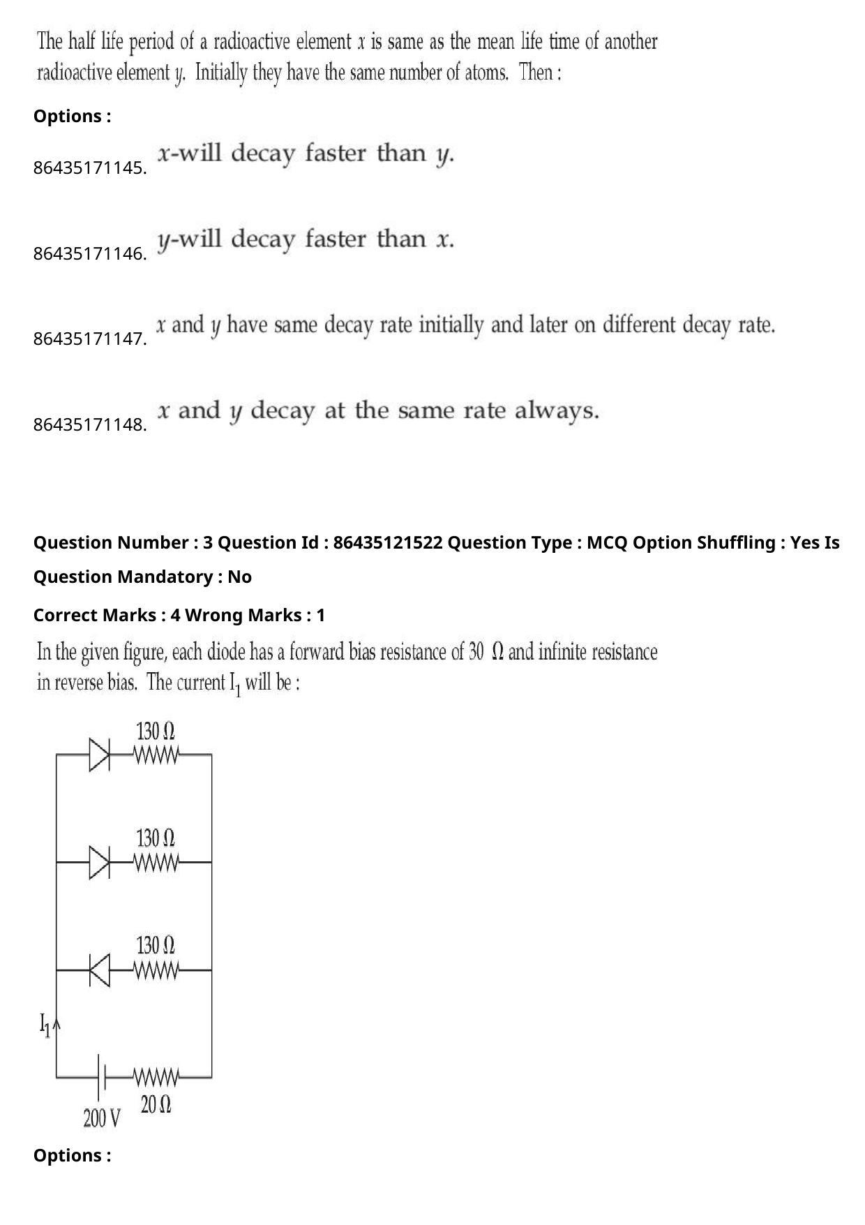 JEE Mains 2021: B Arch & B Planning English (Shift 2) 01-09-2021 Question Paper - Page 3