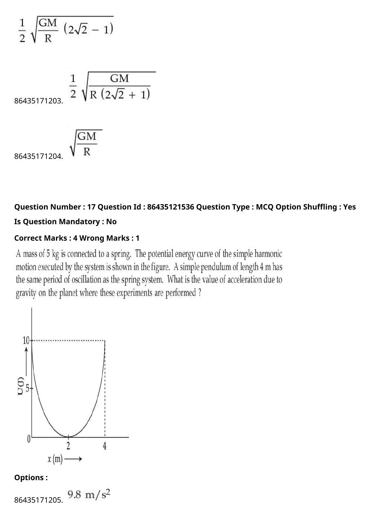 JEE Mains 2021: B Arch & B Planning English (Shift 2) 01-09-2021 Question Paper - Page 15