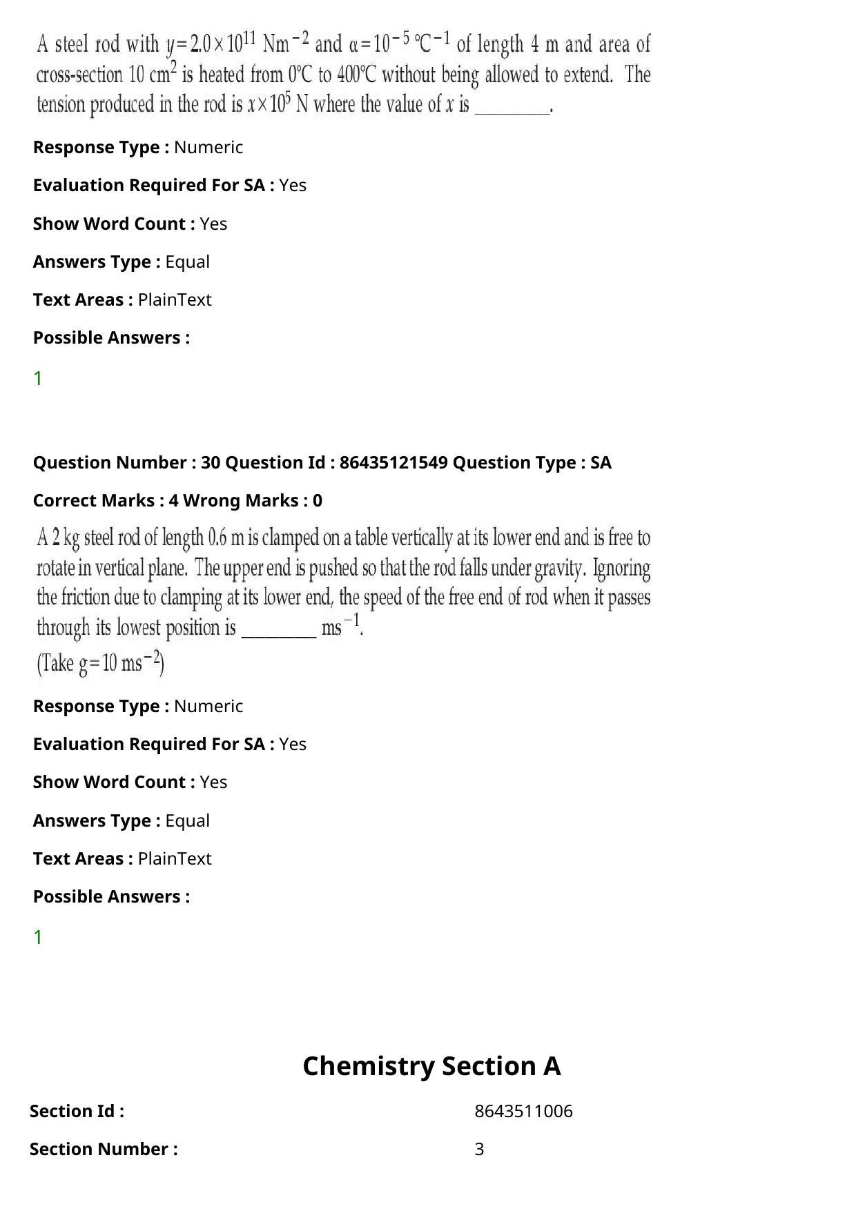 JEE Mains 2021: B Arch & B Planning English (Shift 2) 01-09-2021 Question Paper - Page 23