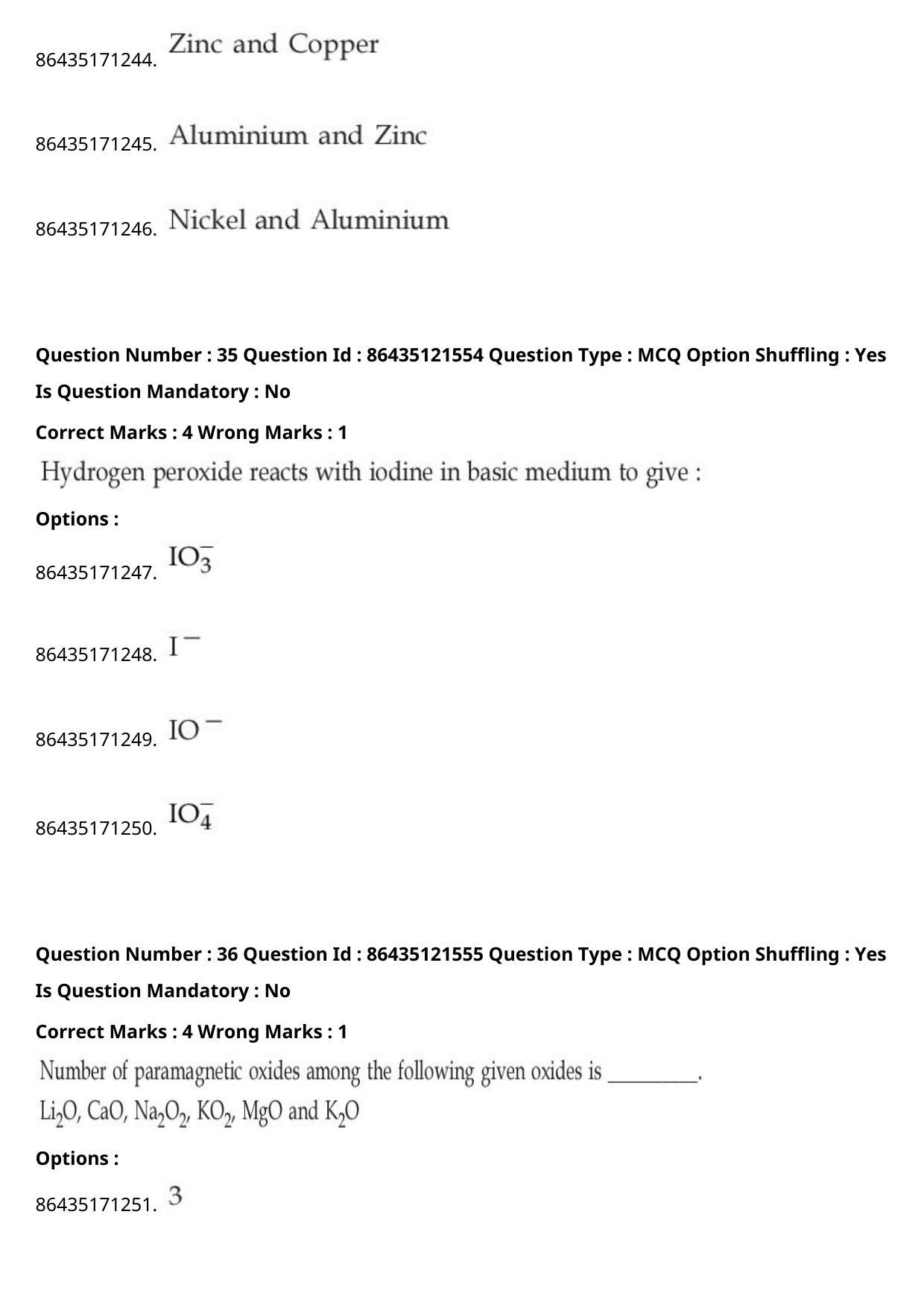 JEE Mains 2021: B Arch & B Planning English (Shift 2) 01-09-2021 Question Paper - Page 27