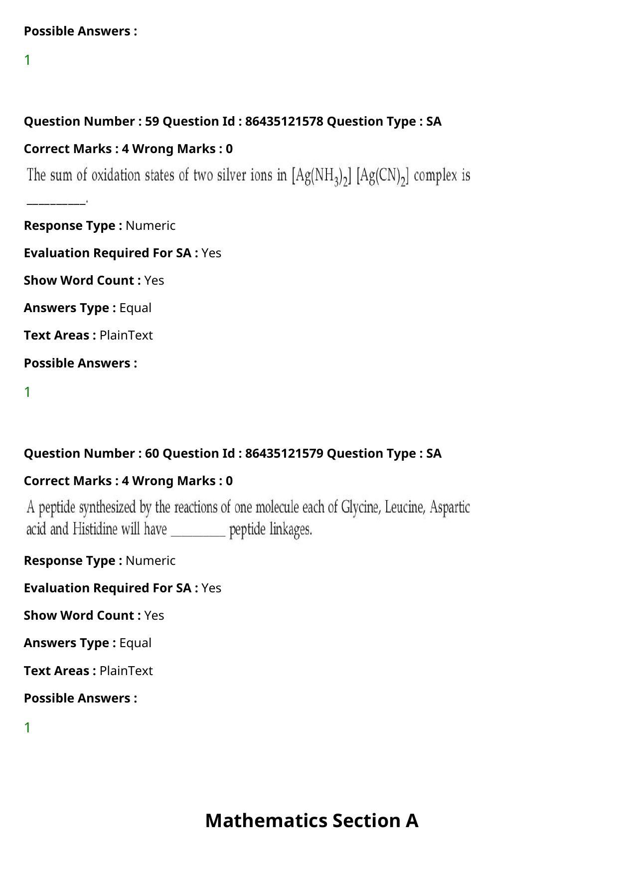 JEE Mains 2021: B Arch & B Planning English (Shift 2) 01-09-2021 Question Paper - Page 41