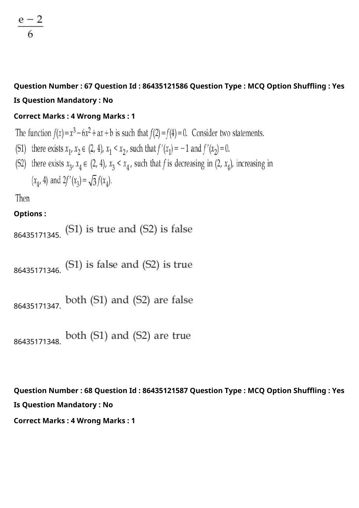 JEE Mains 2021: B Arch & B Planning English (Shift 2) 01-09-2021 Question Paper - Page 46