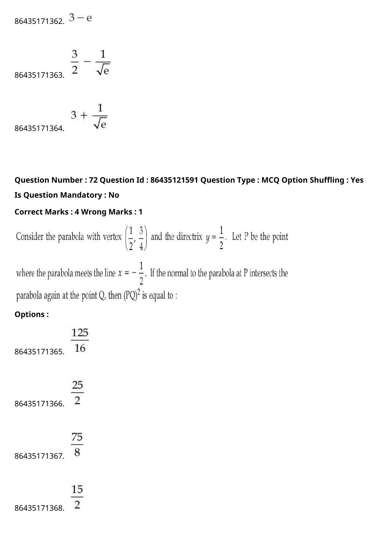 JEE Mains 2021: B Arch & B Planning English (Shift 2) 01-09-2021 Question Paper - Page 49