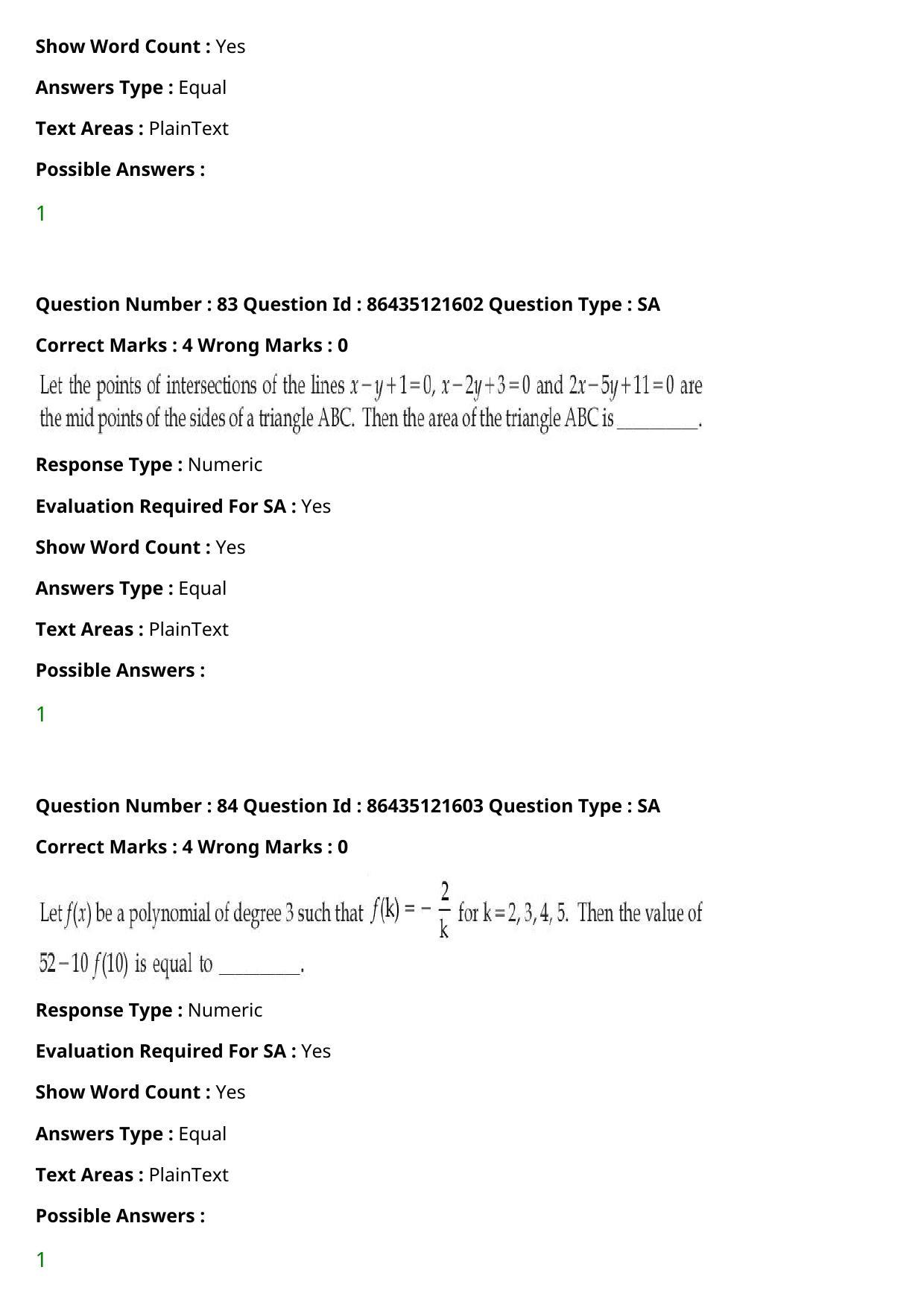 JEE Mains 2021: B Arch & B Planning English (Shift 2) 01-09-2021 Question Paper - Page 56