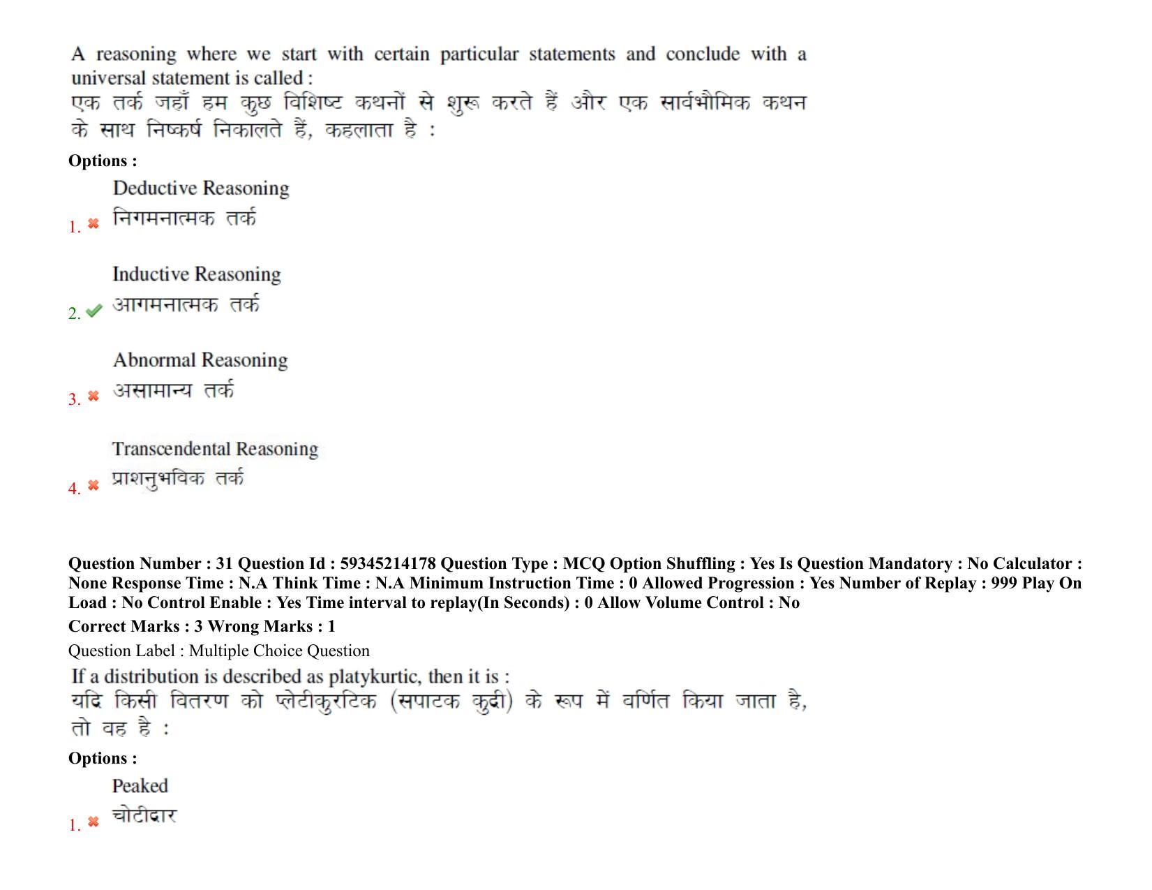BHU RET Hindi 2021 Question Pape - Page 26