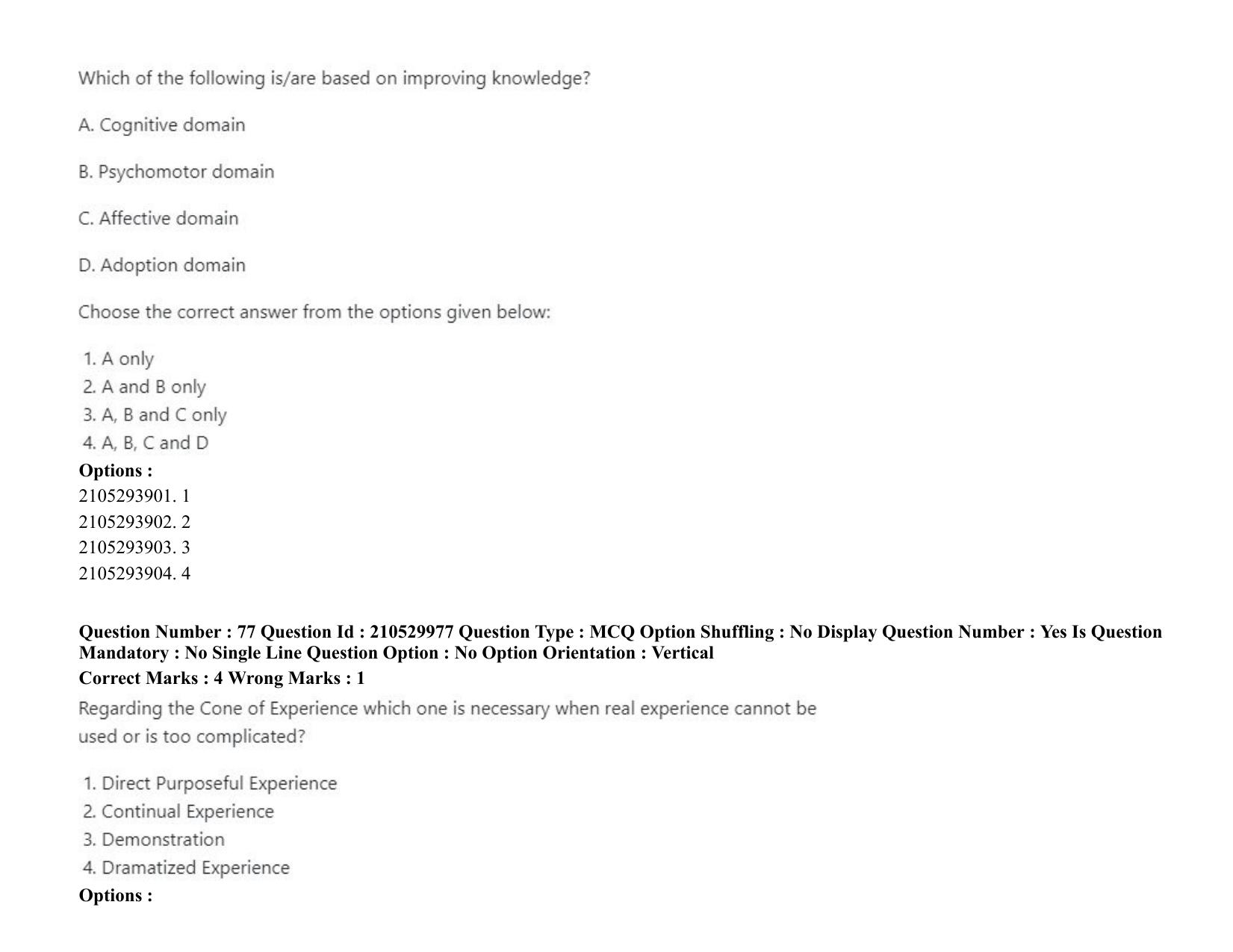ICAR AIEEA PG 2020 SOCIAL SCIENCES Question Paper - Page 48