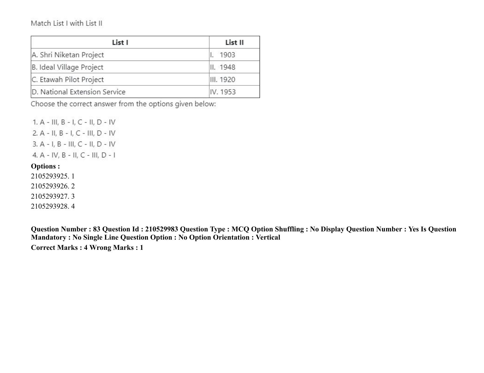 ICAR AIEEA PG 2020 SOCIAL SCIENCES Question Paper - Page 52