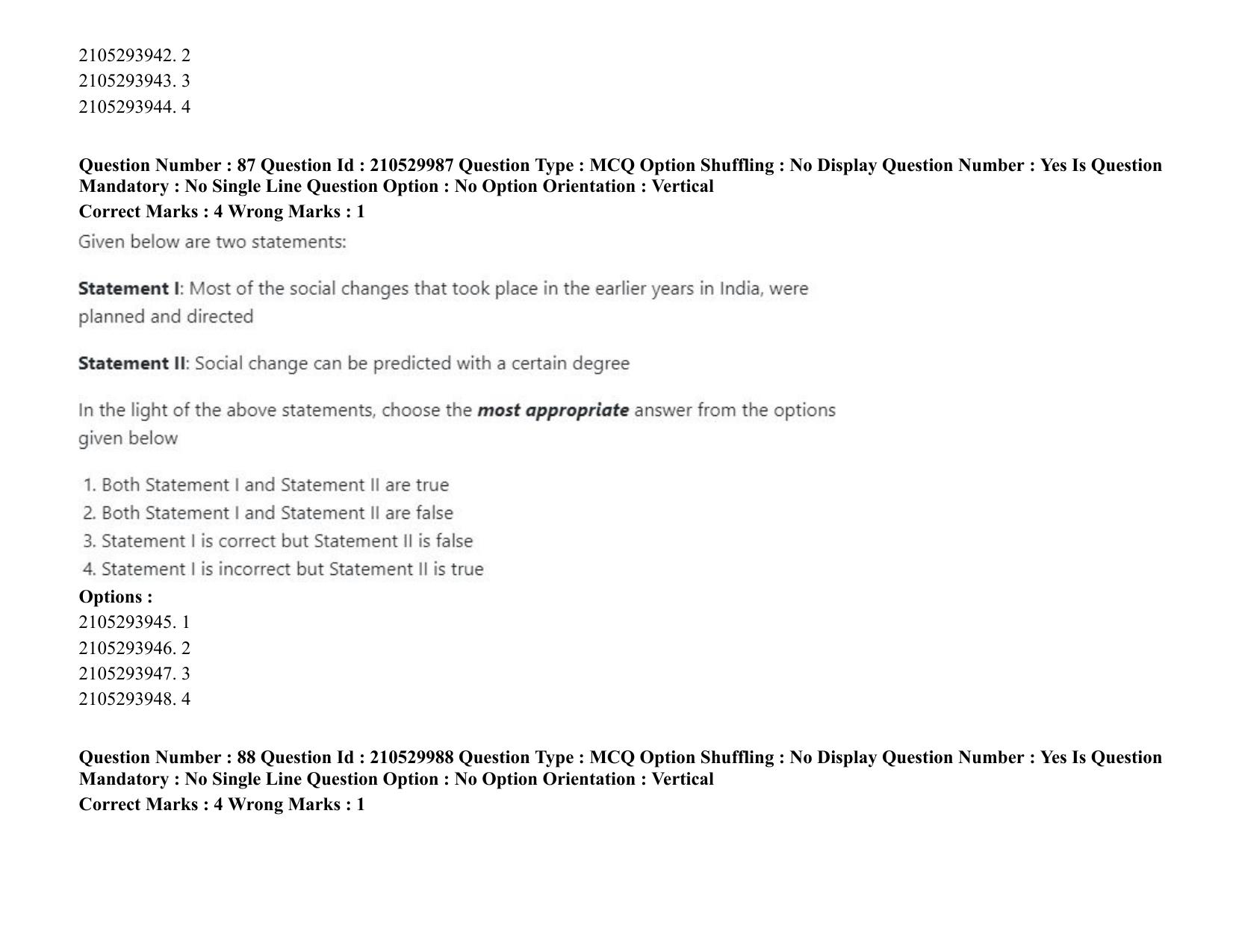 ICAR AIEEA PG 2020 SOCIAL SCIENCES Question Paper - Page 56