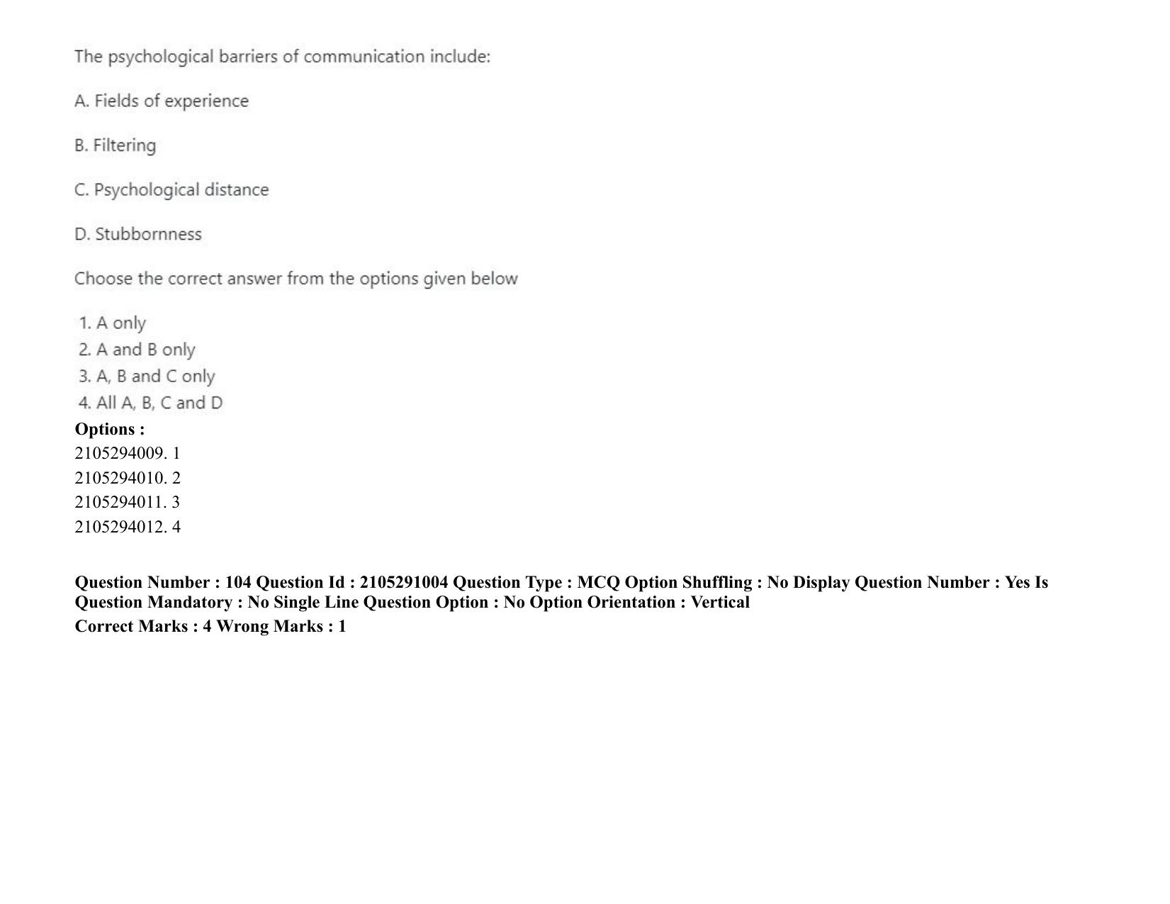 ICAR AIEEA PG 2020 SOCIAL SCIENCES Question Paper - Page 68