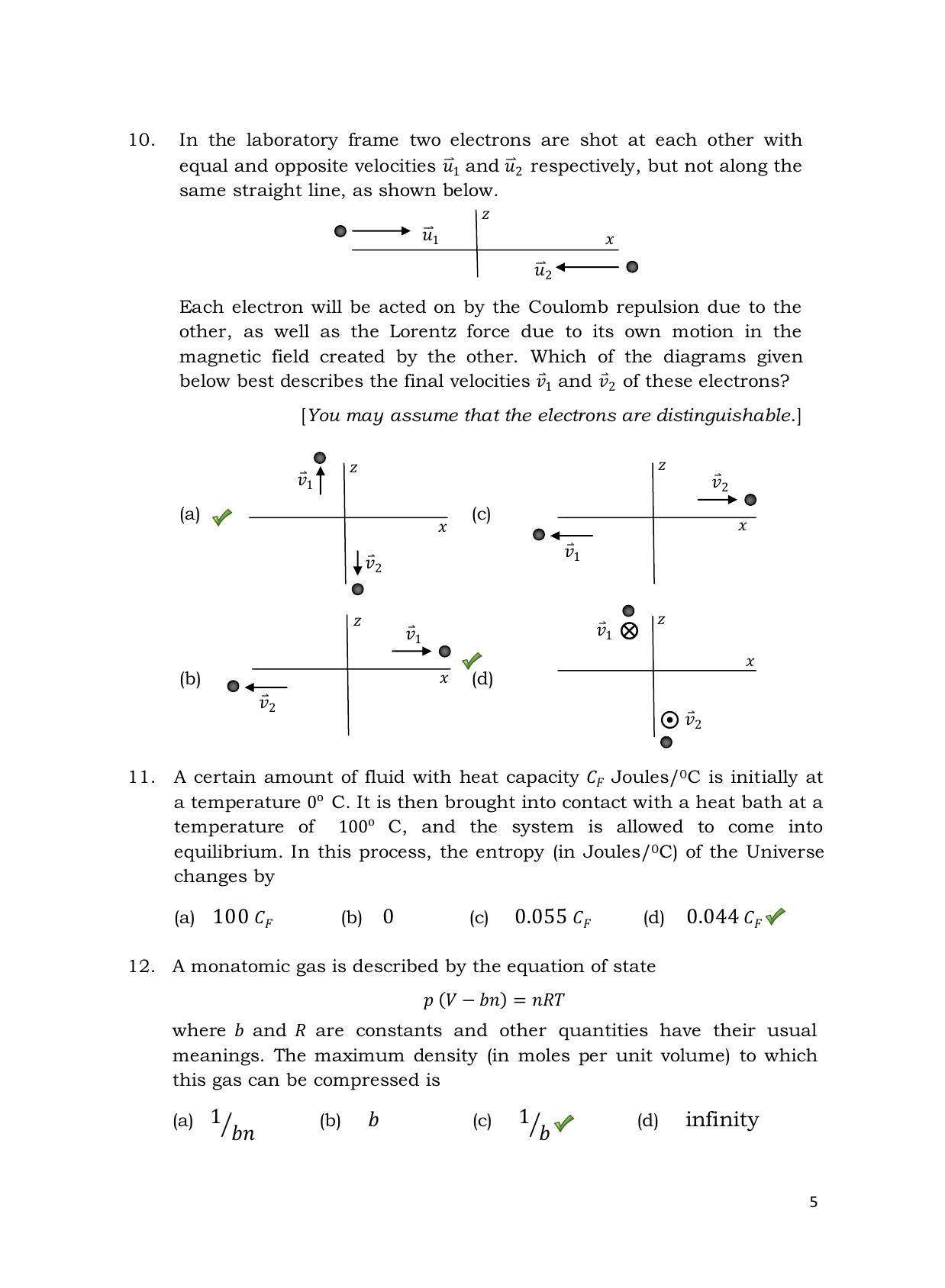 TIFR GS 2013 Physics X Question Paper - Page 6