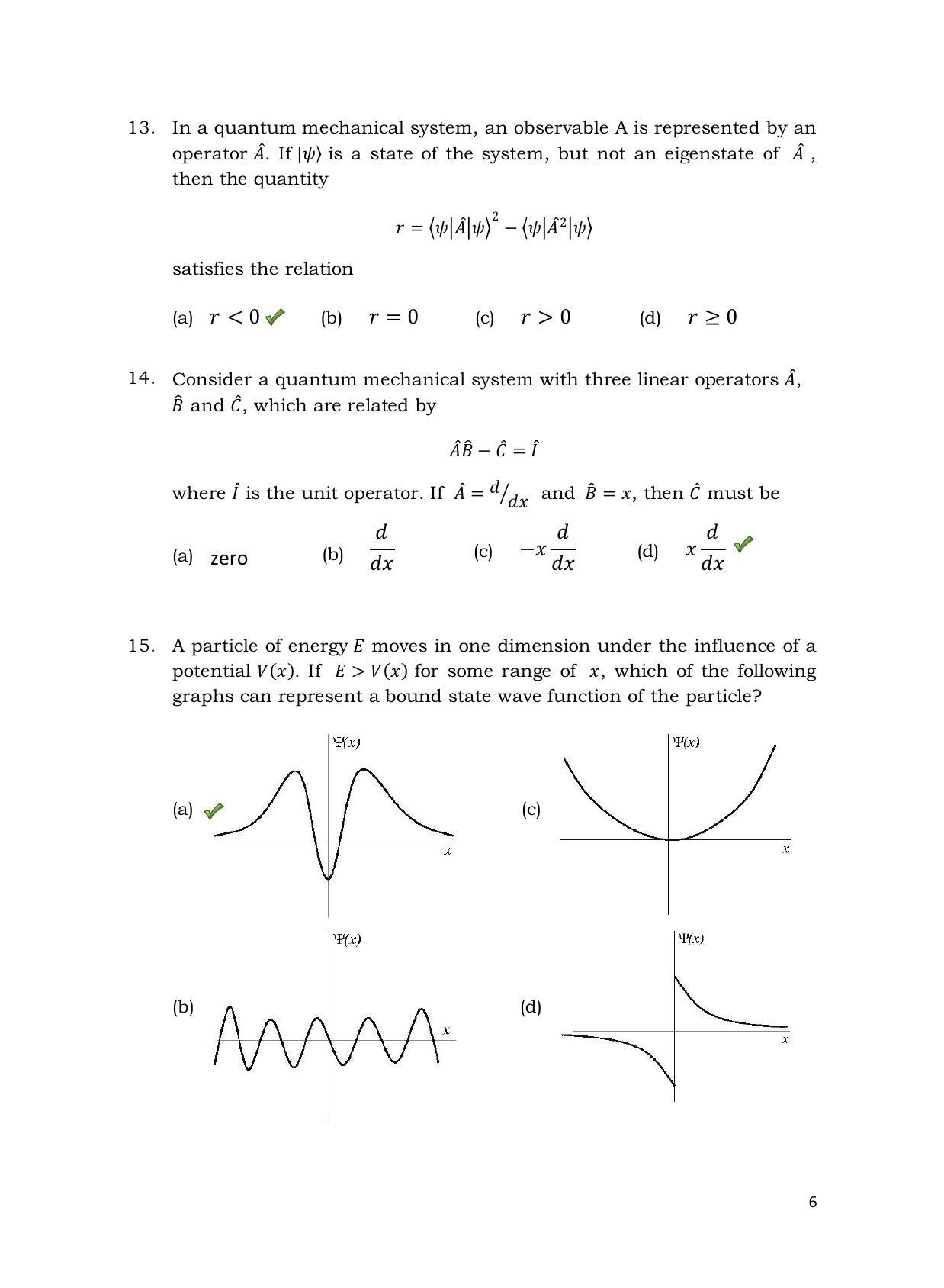 TIFR GS 2013 Physics X Question Paper - Page 7
