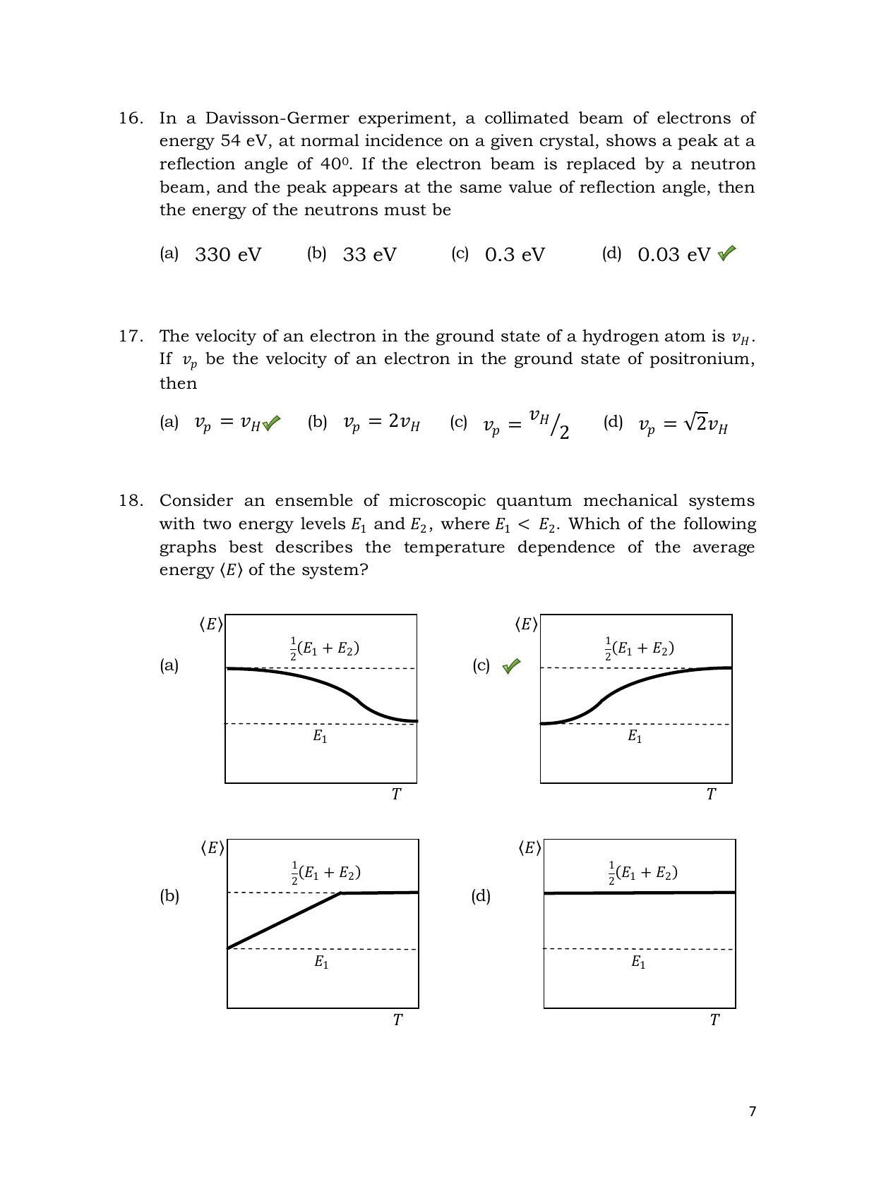 TIFR GS 2013 Physics X Question Paper - Page 8