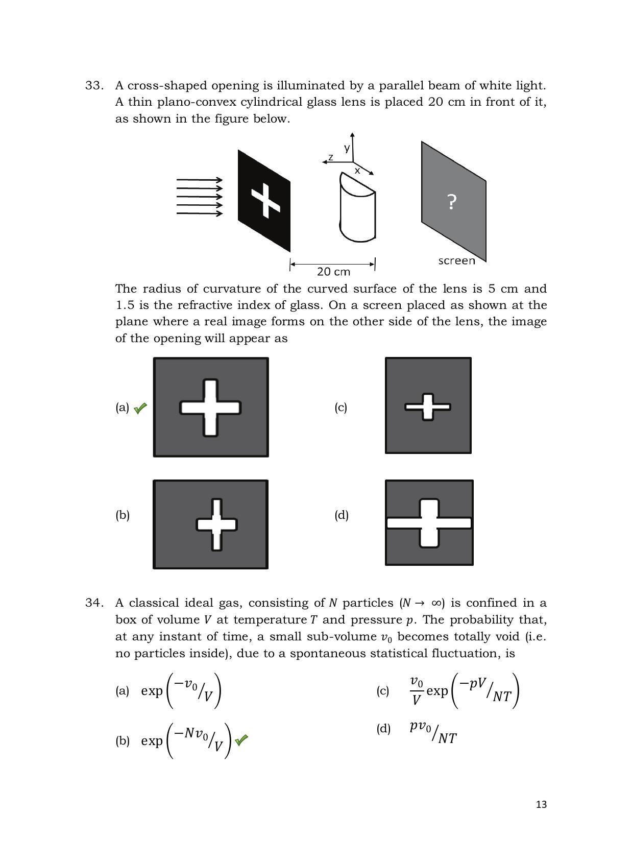 TIFR GS 2013 Physics X Question Paper - Page 14