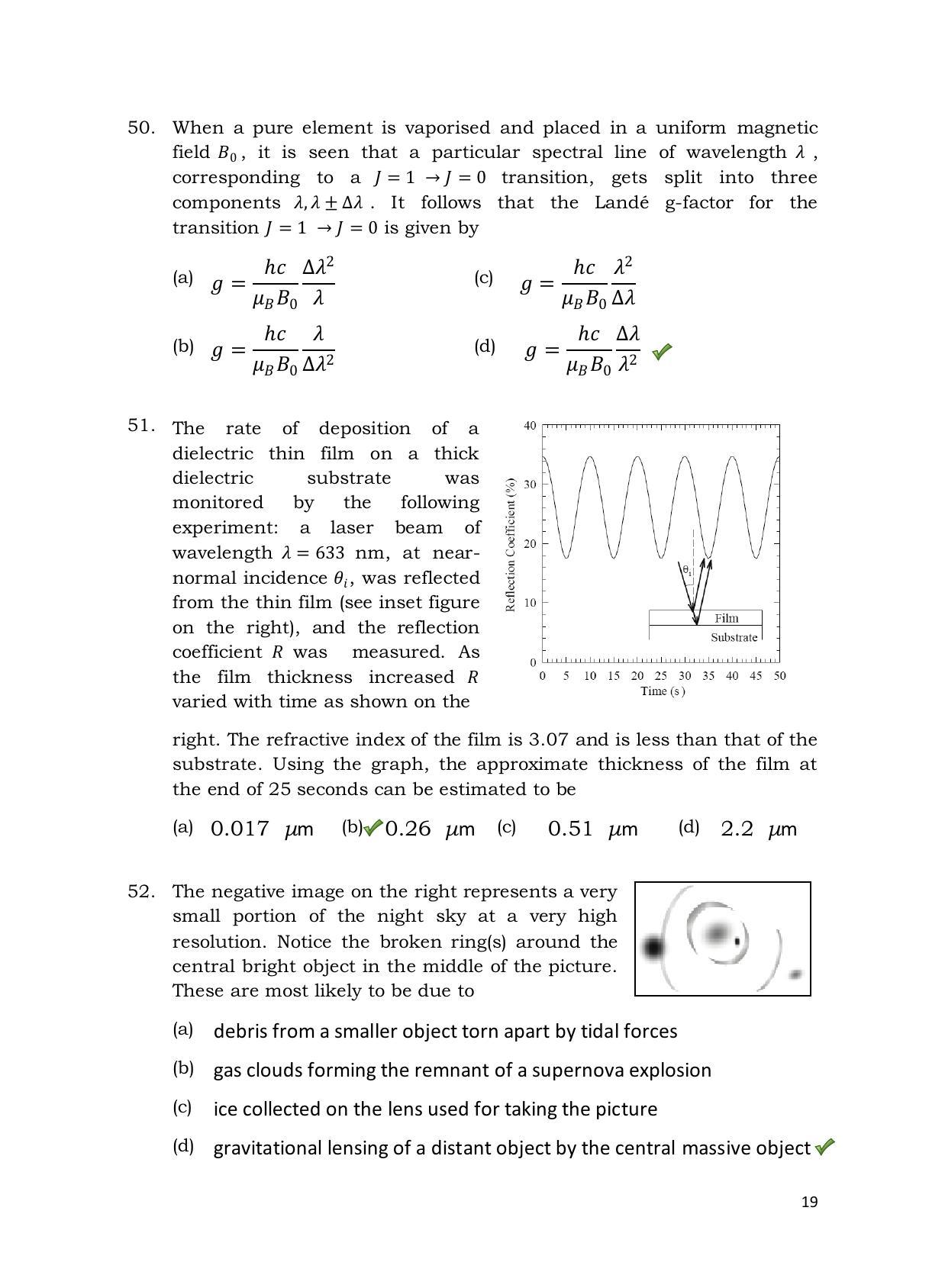 TIFR GS 2013 Physics X Question Paper - Page 20