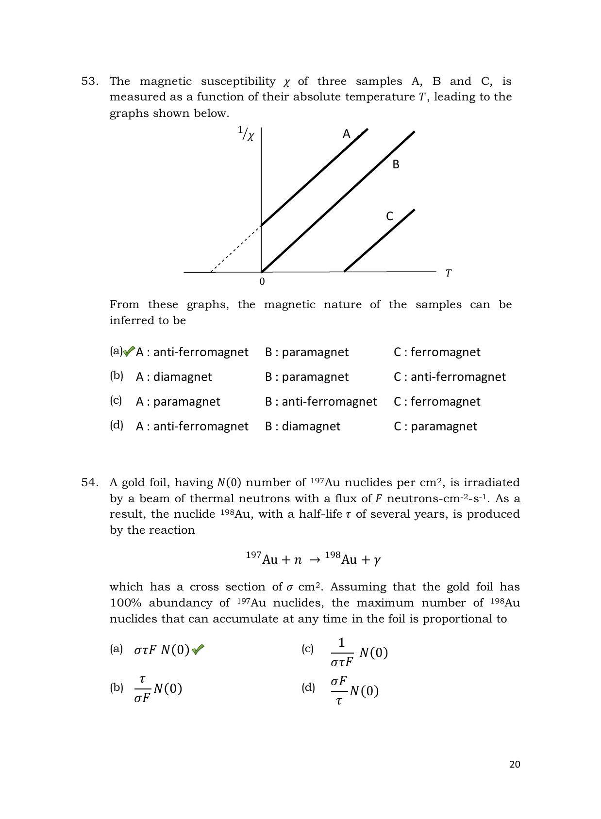 TIFR GS 2013 Physics X Question Paper - Page 21