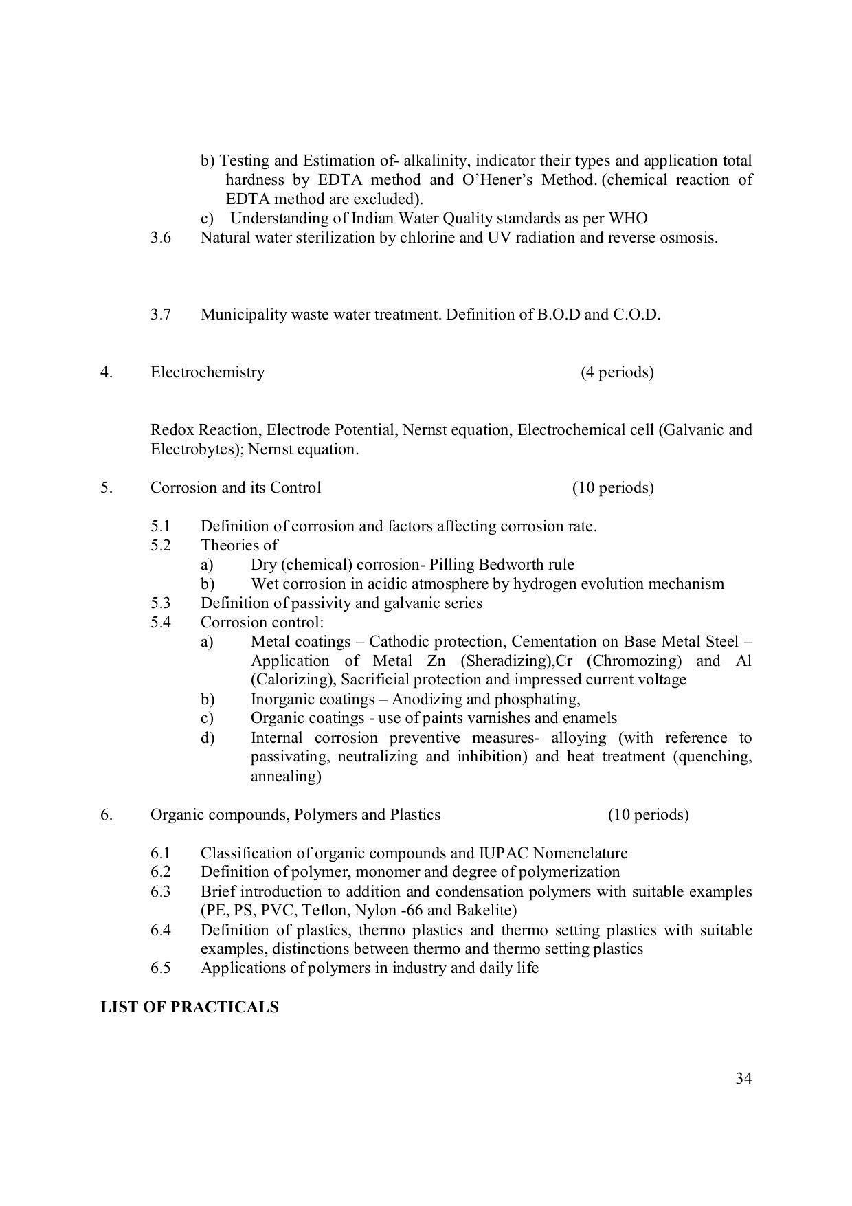 EFFECTIVE FROM JULY 2019-20 - SIX SEMESTER DIPLOMA COURSE IN ELECTRONICS ENGINEERING (ADVANCE MICROPROCESSOR INTERFACE) - Page 39