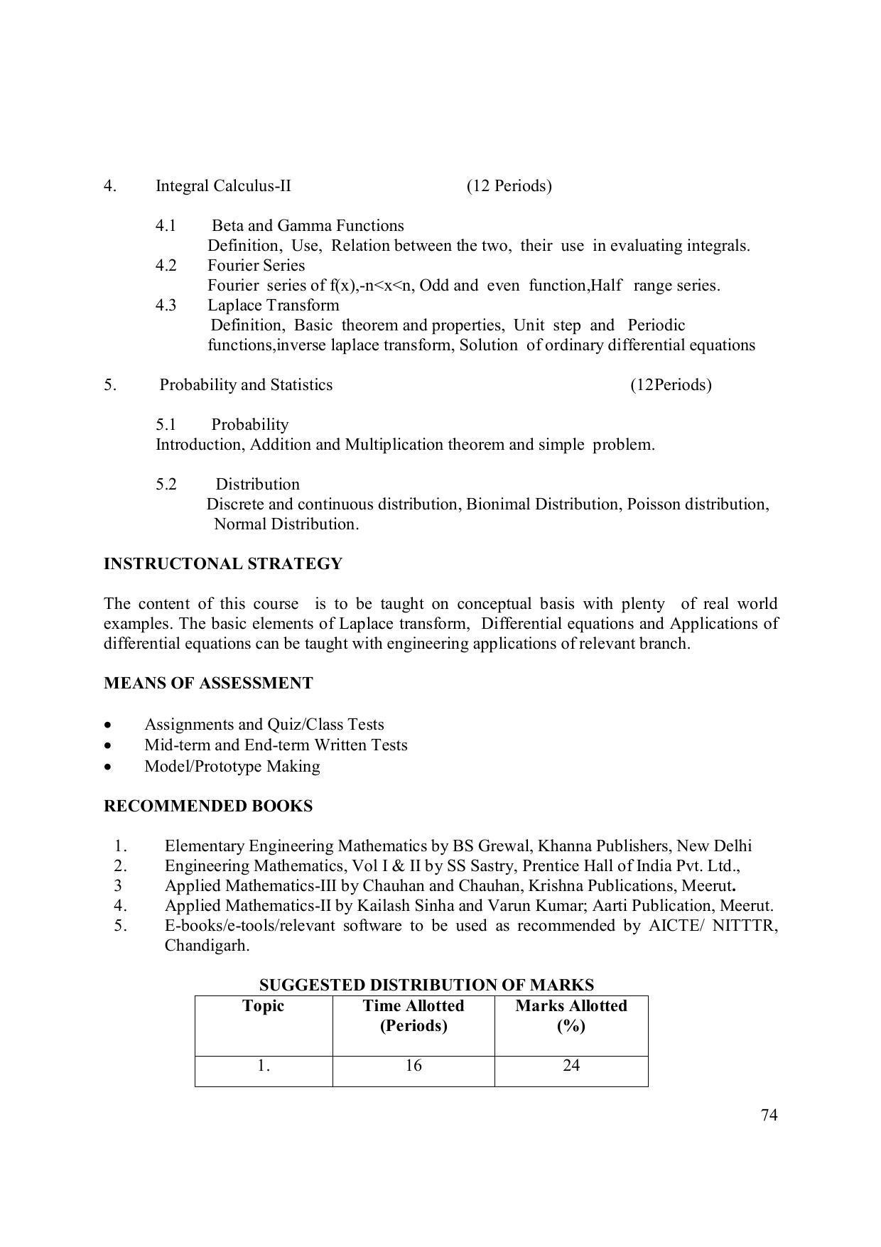 EFFECTIVE FROM JULY 2019-20 - SIX SEMESTER DIPLOMA COURSE IN ELECTRONICS ENGINEERING (ADVANCE MICROPROCESSOR INTERFACE) - Page 79
