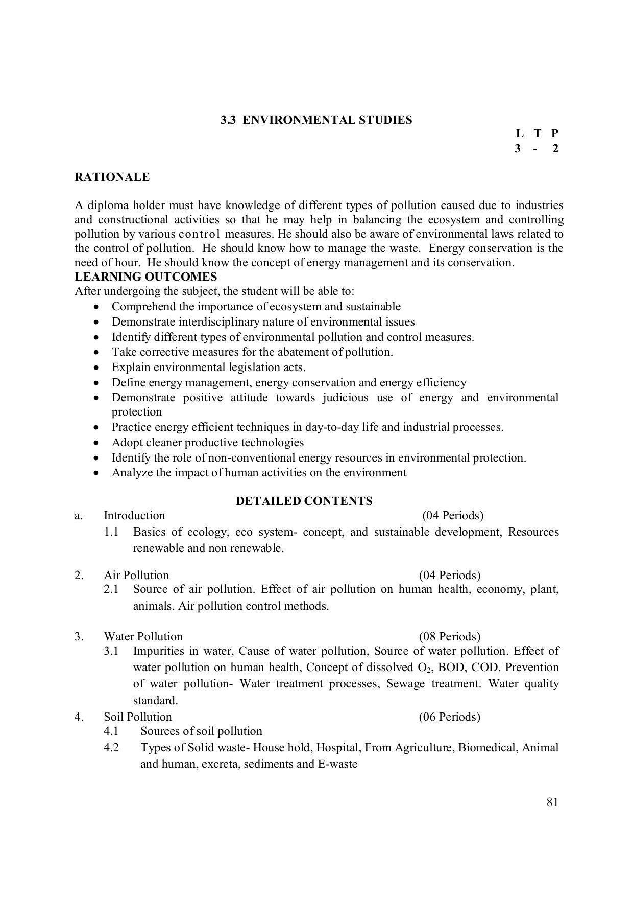 EFFECTIVE FROM JULY 2019-20 - SIX SEMESTER DIPLOMA COURSE IN ELECTRONICS ENGINEERING (ADVANCE MICROPROCESSOR INTERFACE) - Page 86