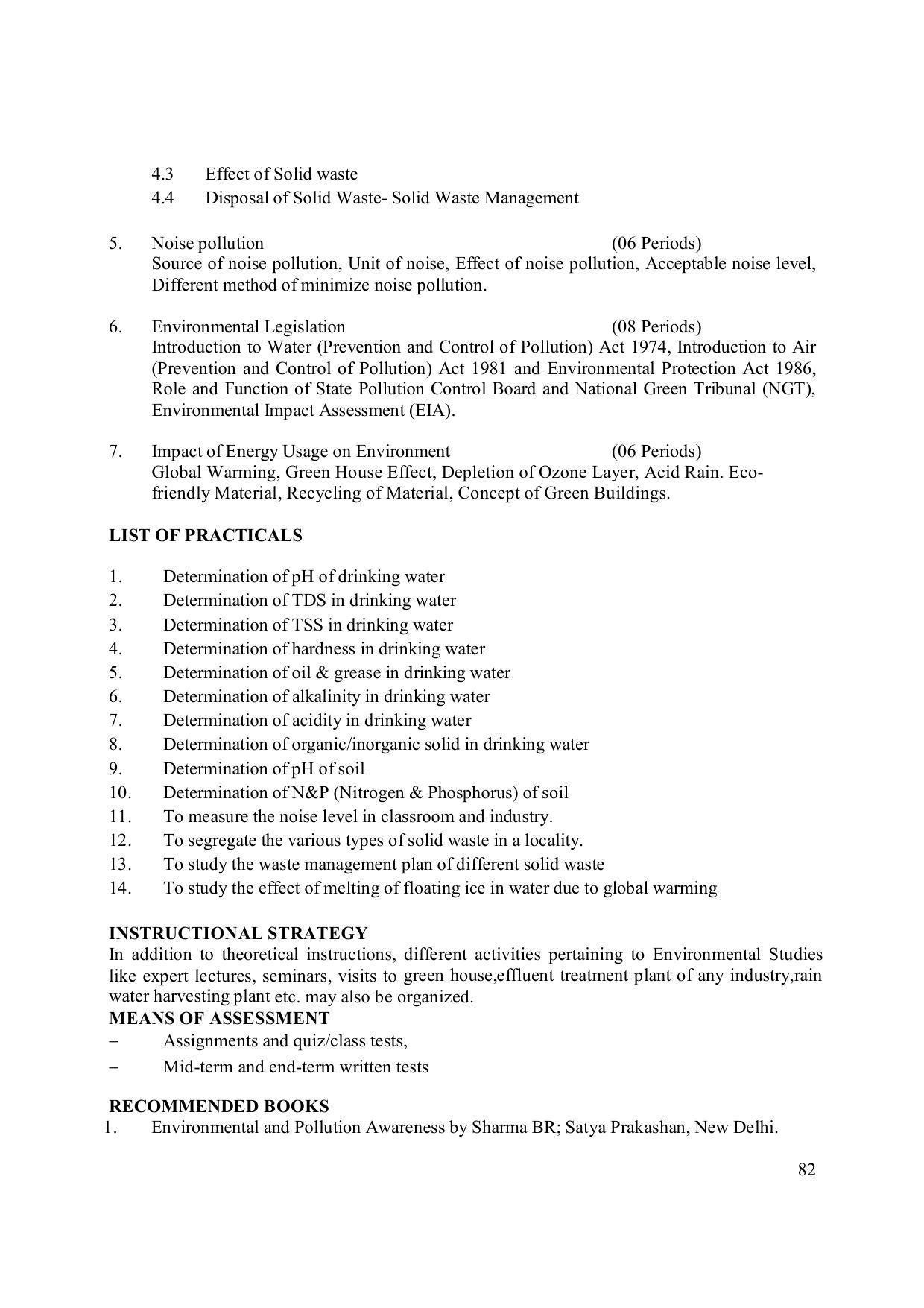 EFFECTIVE FROM JULY 2019-20 - SIX SEMESTER DIPLOMA COURSE IN ELECTRONICS ENGINEERING (ADVANCE MICROPROCESSOR INTERFACE) - Page 87