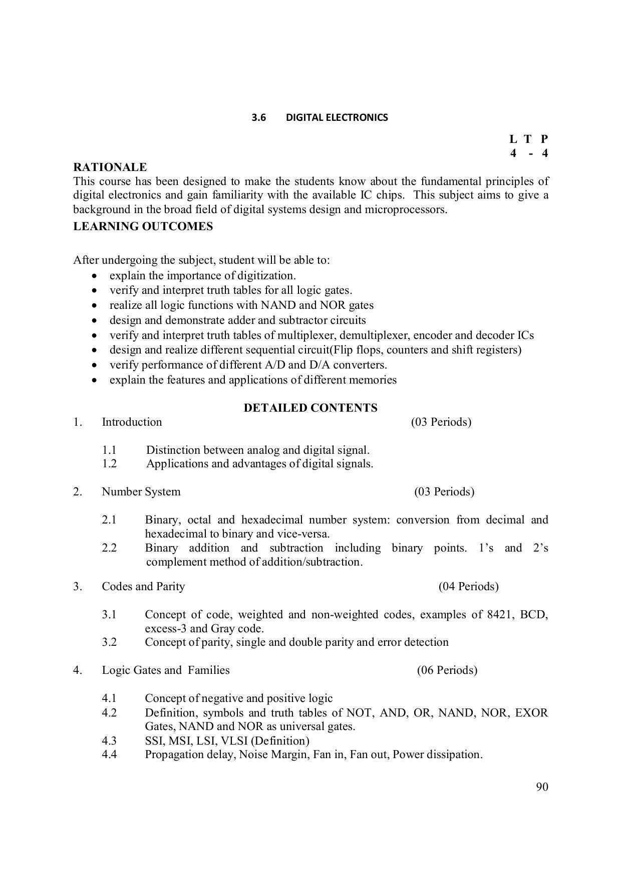 EFFECTIVE FROM JULY 2019-20 - SIX SEMESTER DIPLOMA COURSE IN ELECTRONICS ENGINEERING (ADVANCE MICROPROCESSOR INTERFACE) - Page 95