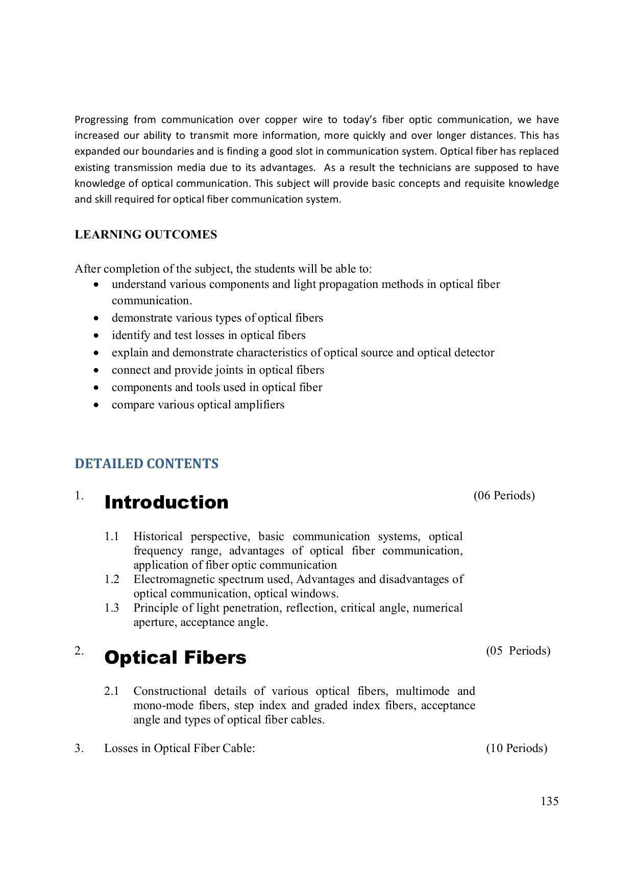 EFFECTIVE FROM JULY 2019-20 - SIX SEMESTER DIPLOMA COURSE IN ELECTRONICS ENGINEERING (ADVANCE MICROPROCESSOR INTERFACE) - Page 140