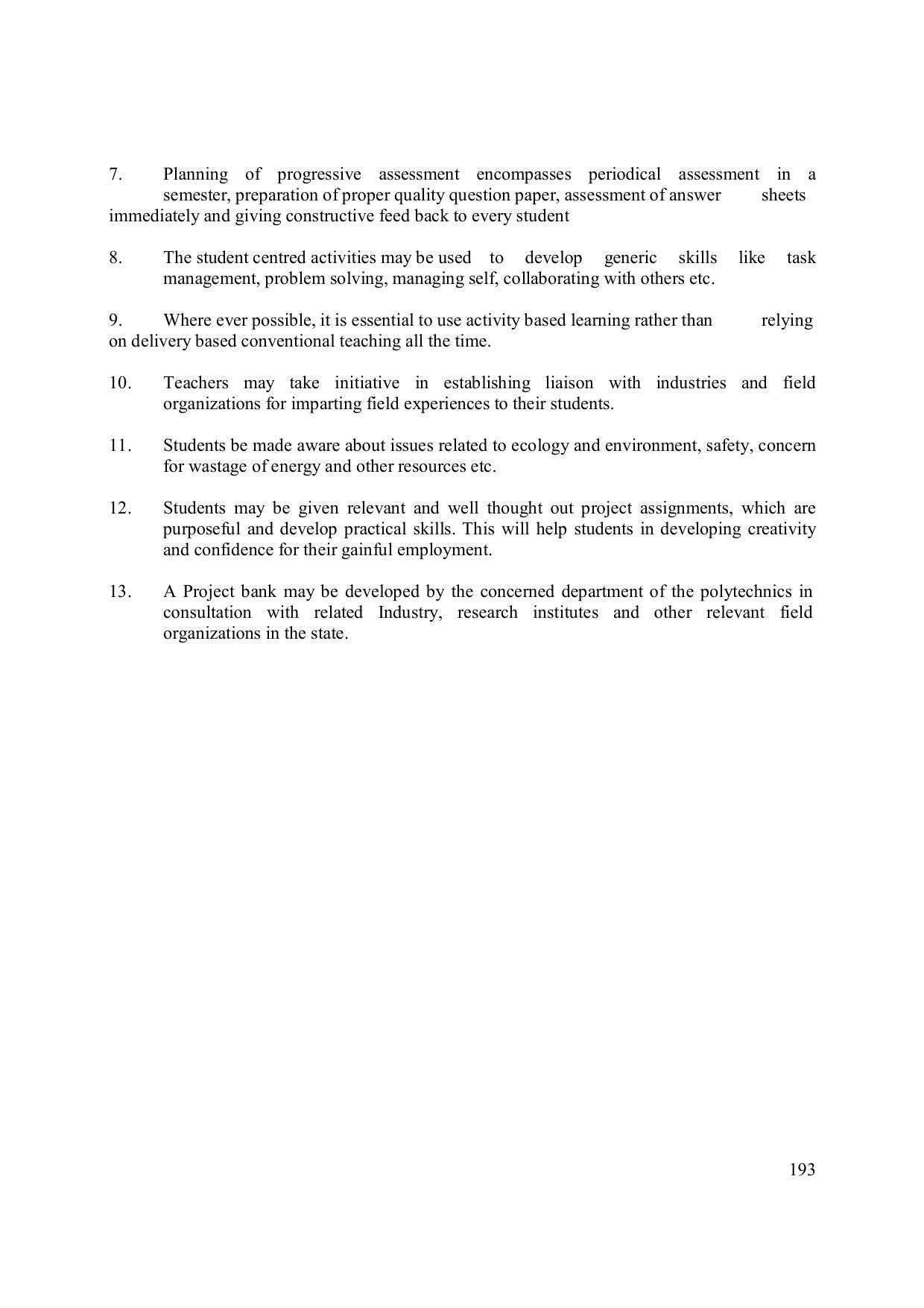 EFFECTIVE FROM JULY 2019-20 - SIX SEMESTER DIPLOMA COURSE IN ELECTRONICS ENGINEERING (ADVANCE MICROPROCESSOR INTERFACE) - Page 198