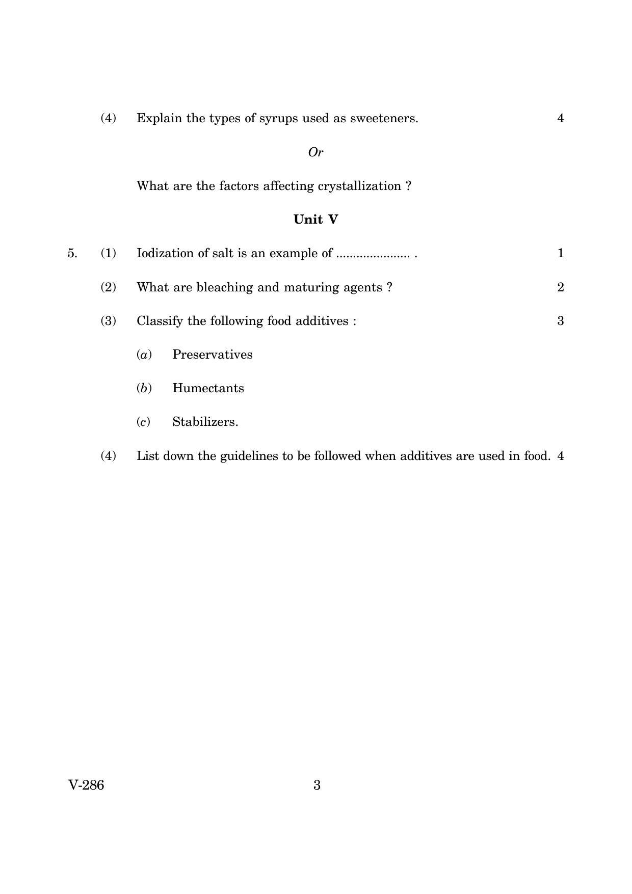 Goa Board Class 12 Food Science & Costing  2019 (March 2019) Question Paper - Page 3
